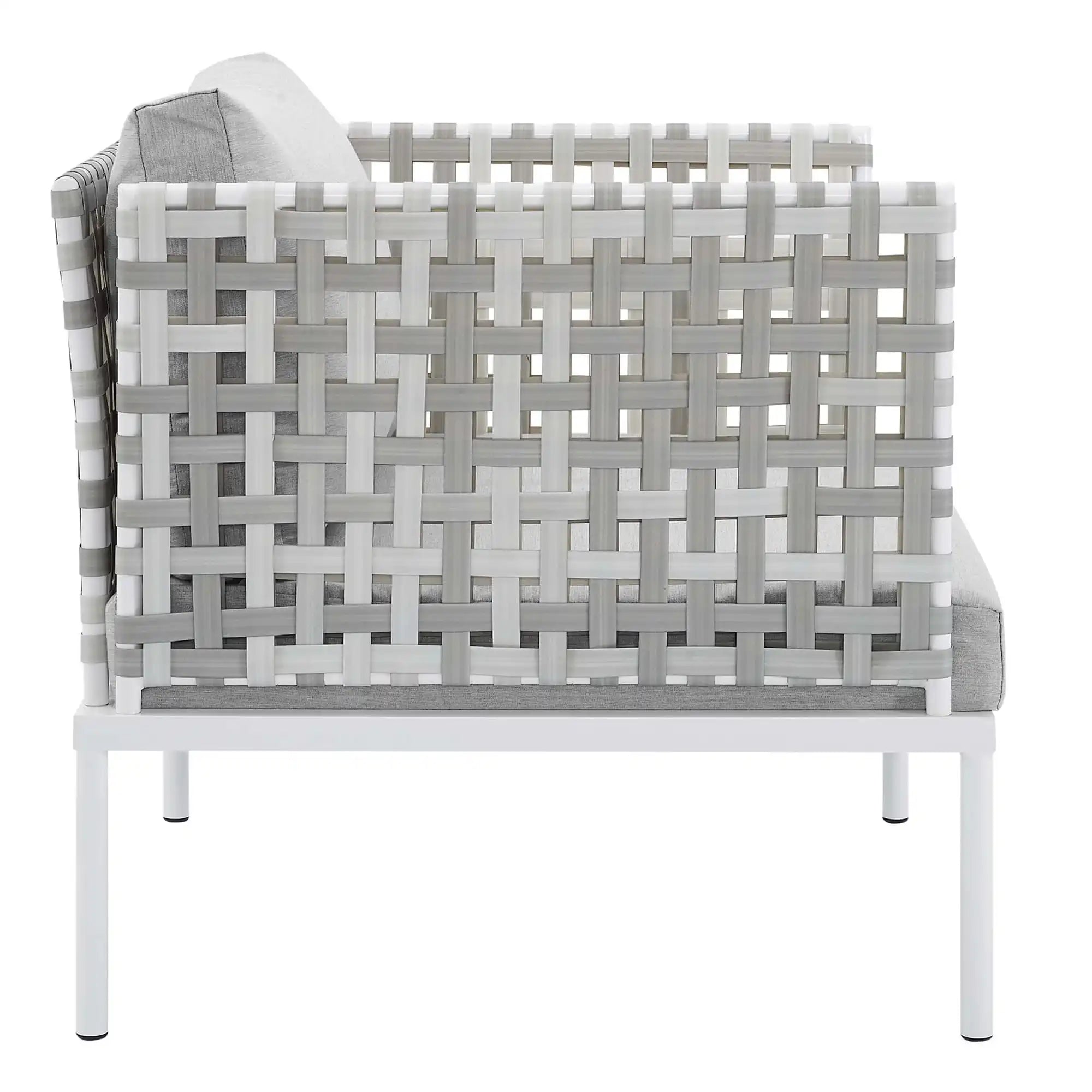 Harmony Sunbrella� Basket Weave Outdoor Patio Aluminum Armchair by Modway - Best Buy Furniture