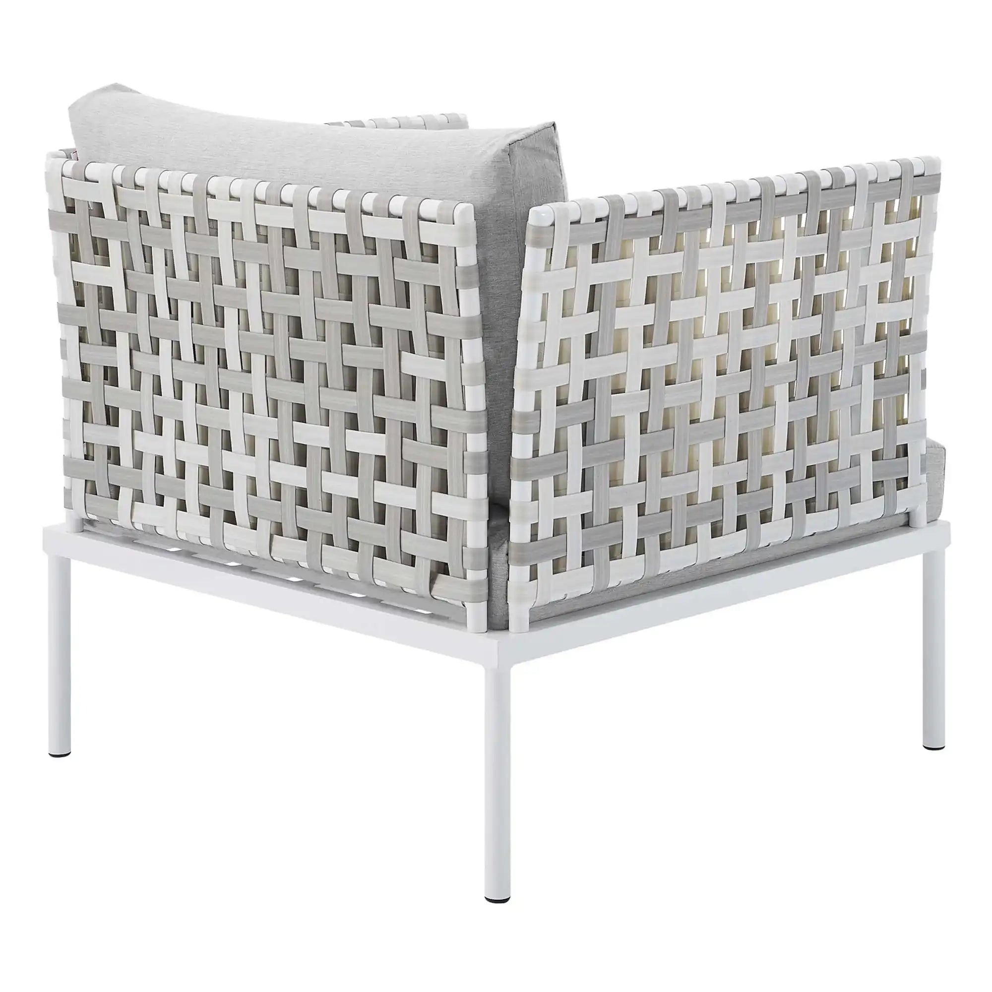 Harmony Sunbrella� Basket Weave Outdoor Patio Aluminum Armchair by Modway - Best Buy Furniture