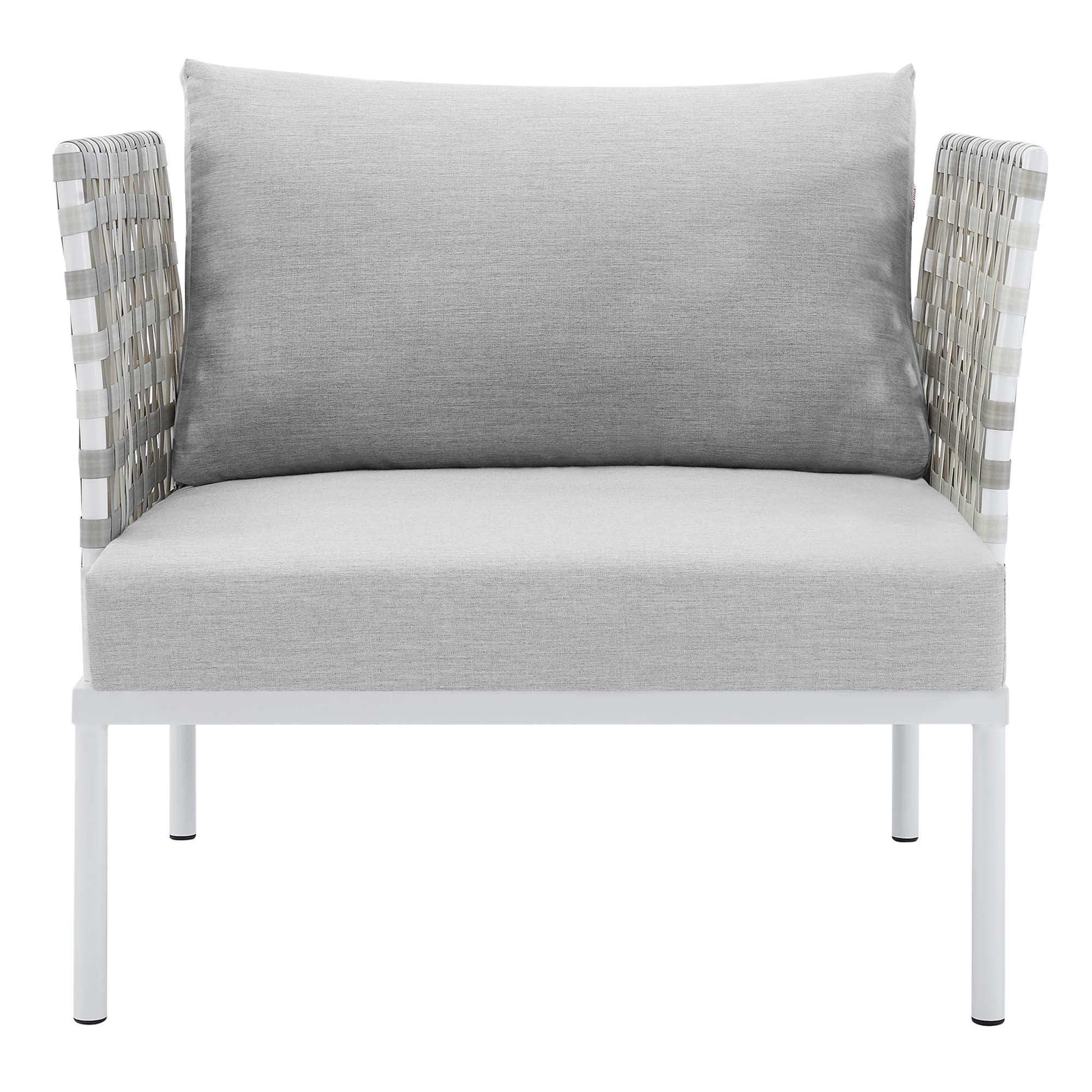 Harmony Sunbrella� Basket Weave Outdoor Patio Aluminum Armchair by Modway - Best Buy Furniture