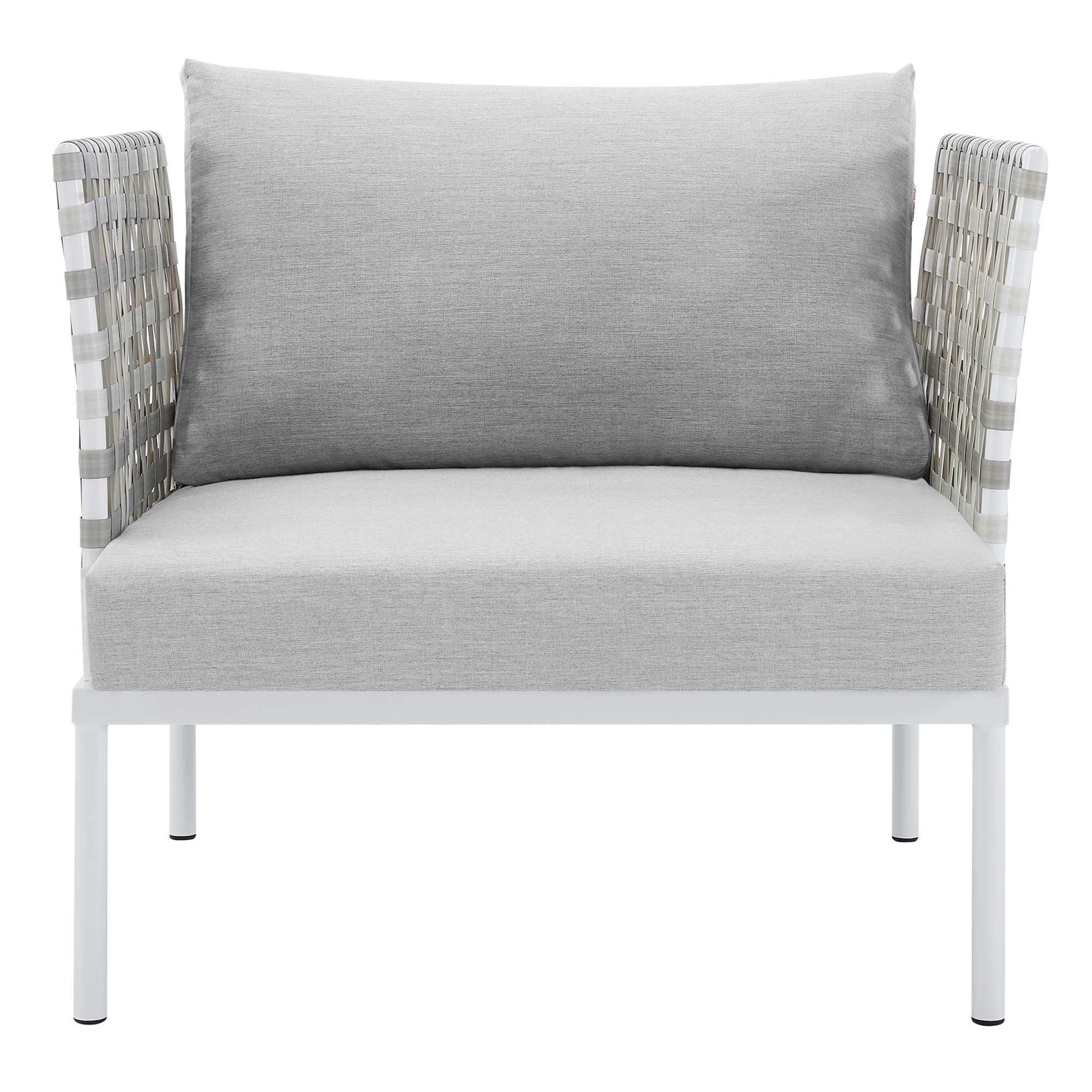 Harmony Sunbrella� Basket Weave Outdoor Patio Aluminum Armchair by Modway - Best Buy Furniture