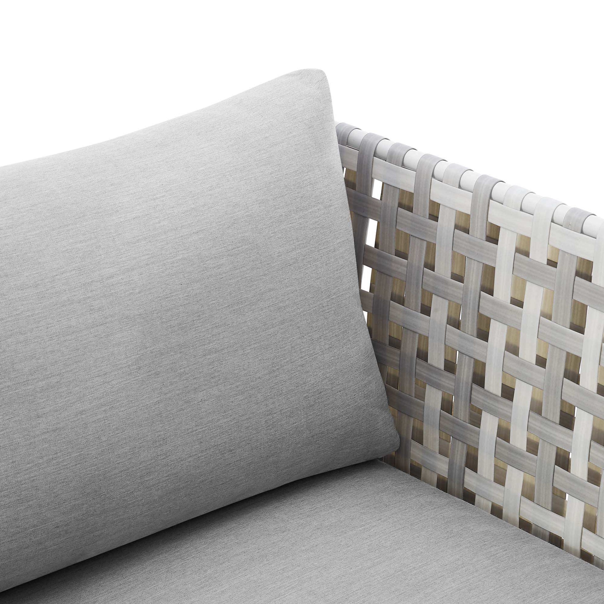 Harmony Sunbrella� Basket Weave Outdoor Patio Aluminum Armchair by Modway - Best Buy Furniture