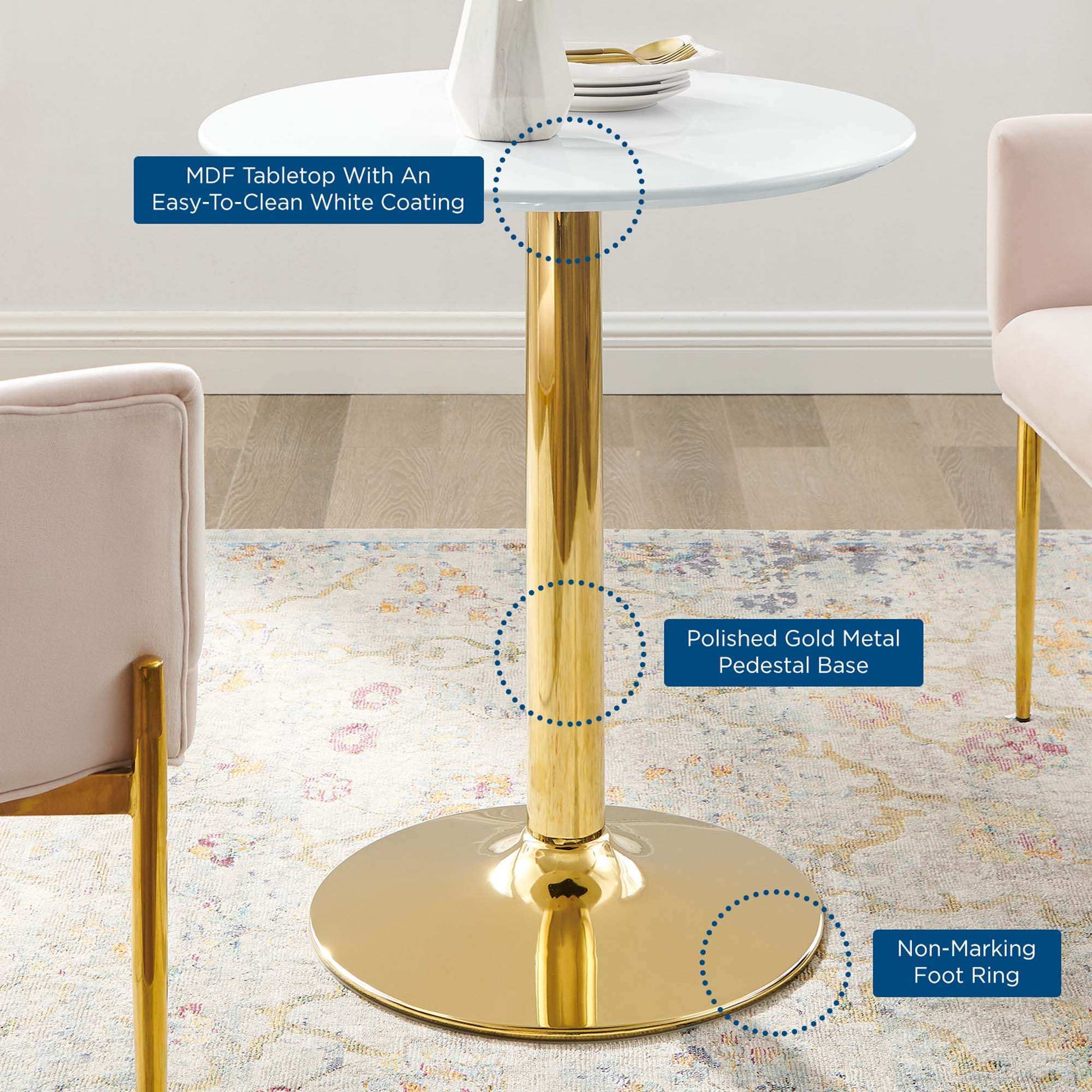 Verne 28" Dining Table by Modway - Best Buy Furniture
