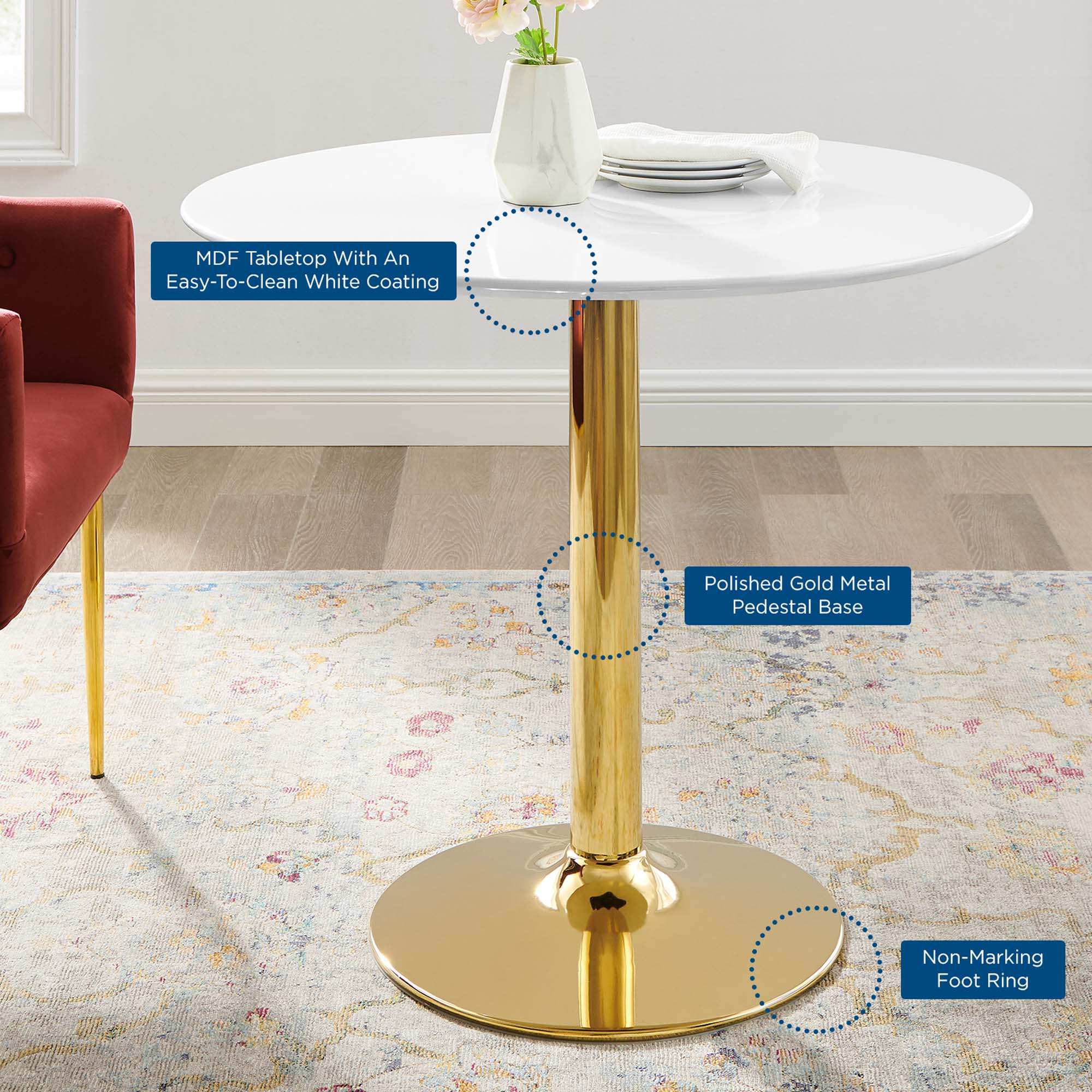 Verne 35" Dining Table by Modway - Best Buy Furniture