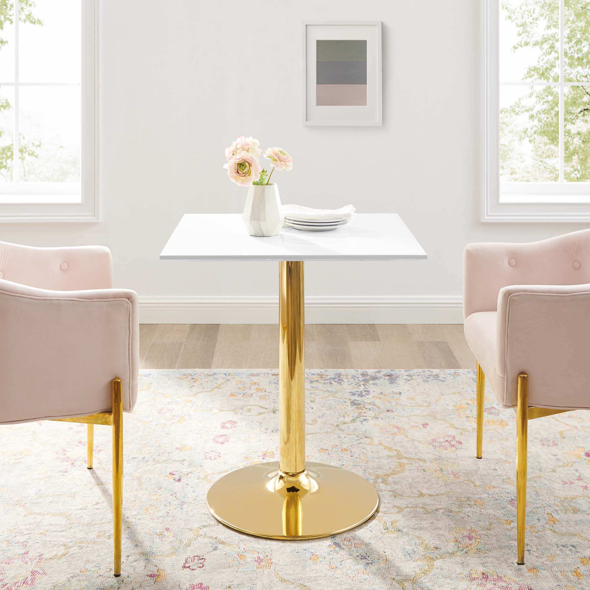 Verne 28" Square Dining Table by Modway - Best Buy Furniture