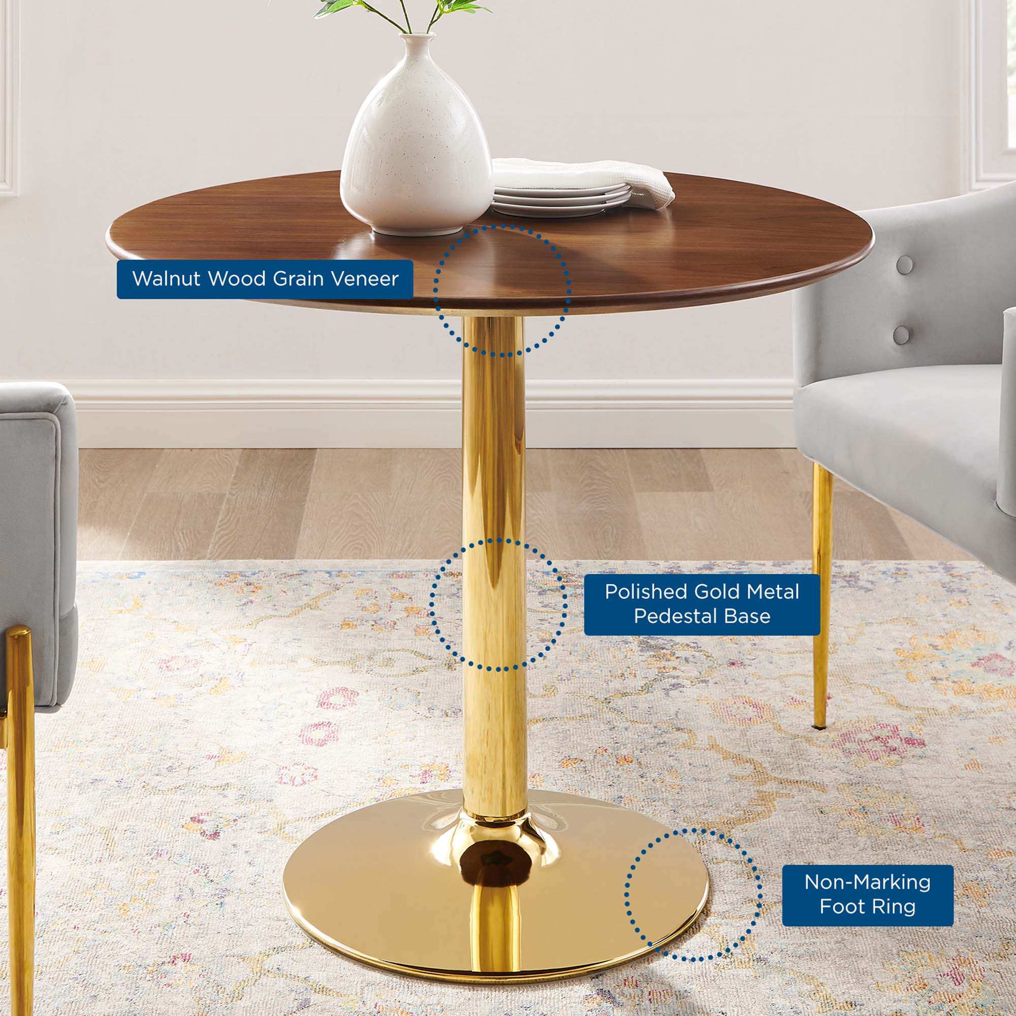 Verne 35" Dining Table by Modway - Best Buy Furniture