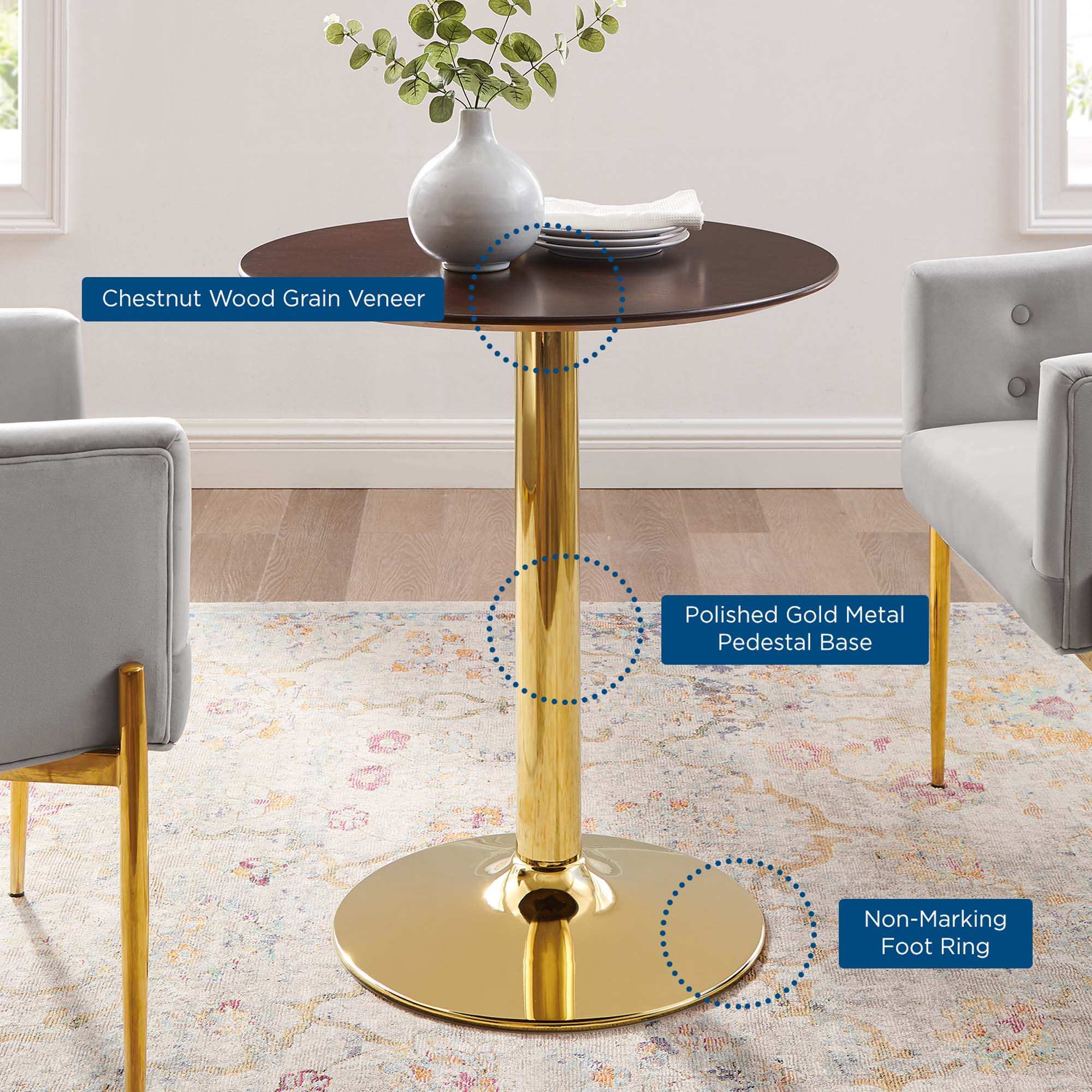 Verne 28" Dining Table by Modway - Best Buy Furniture