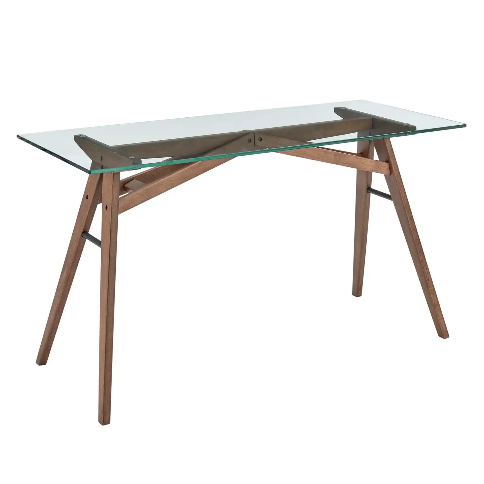 Steadfast Glass Top Office Desk by Modway - Best Buy Furniture