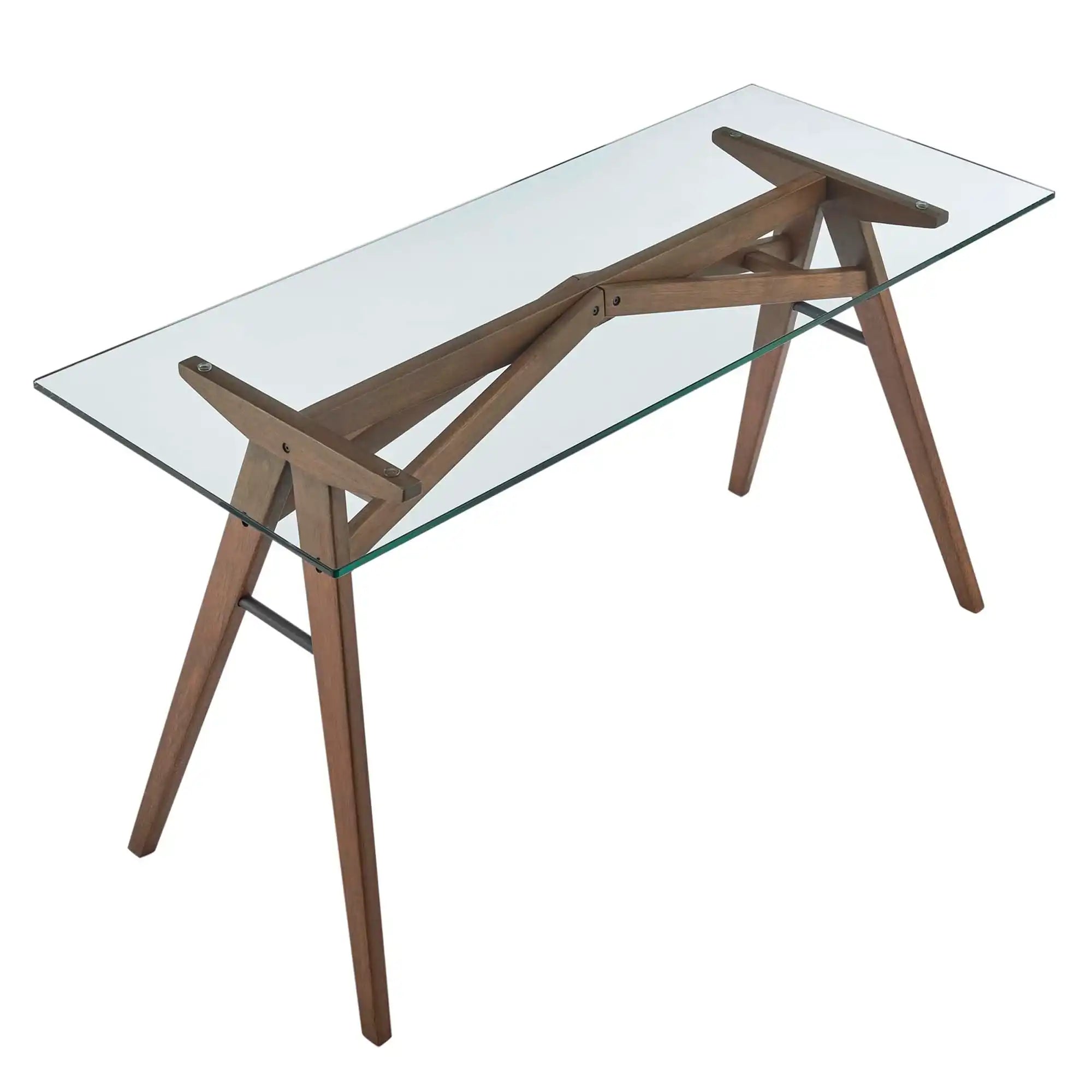 Steadfast Glass Top Office Desk by Modway - Best Buy Furniture