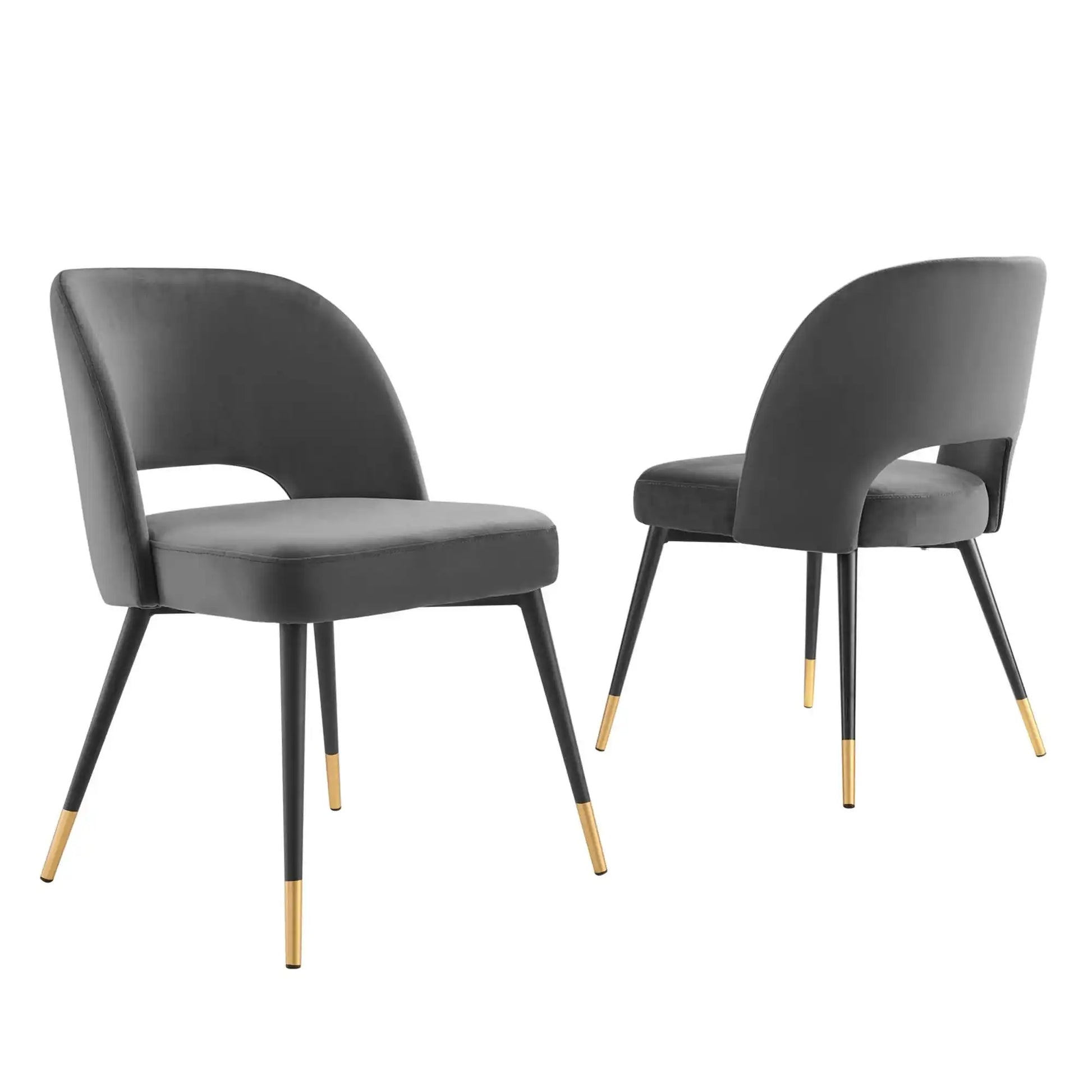 Rouse Performance Velvet Dining Side Chairs Set of 2 by Modway - Best Buy Furniture