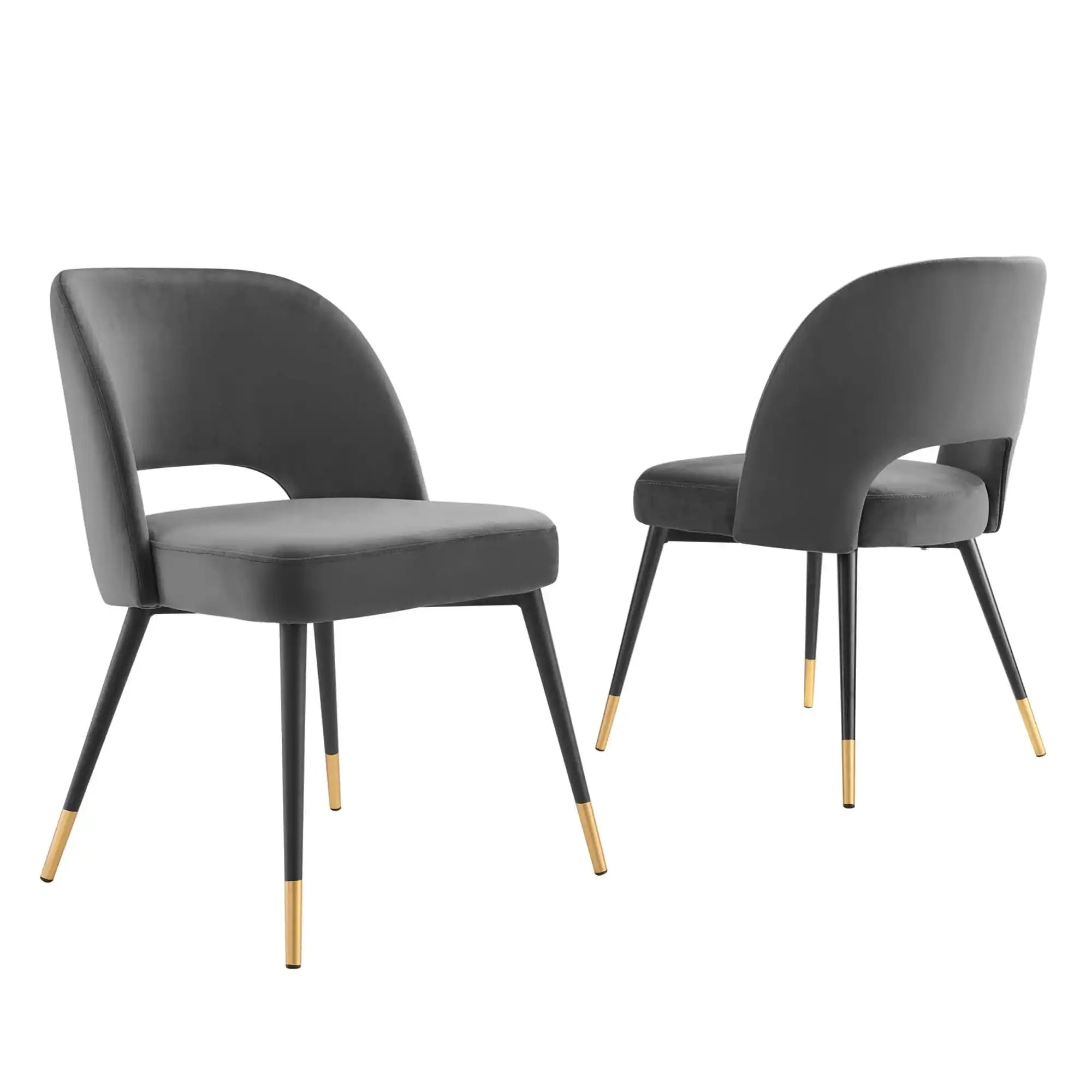 Rouse Performance Velvet Dining Side Chairs Set of 2 by Modway - Best Buy Furniture