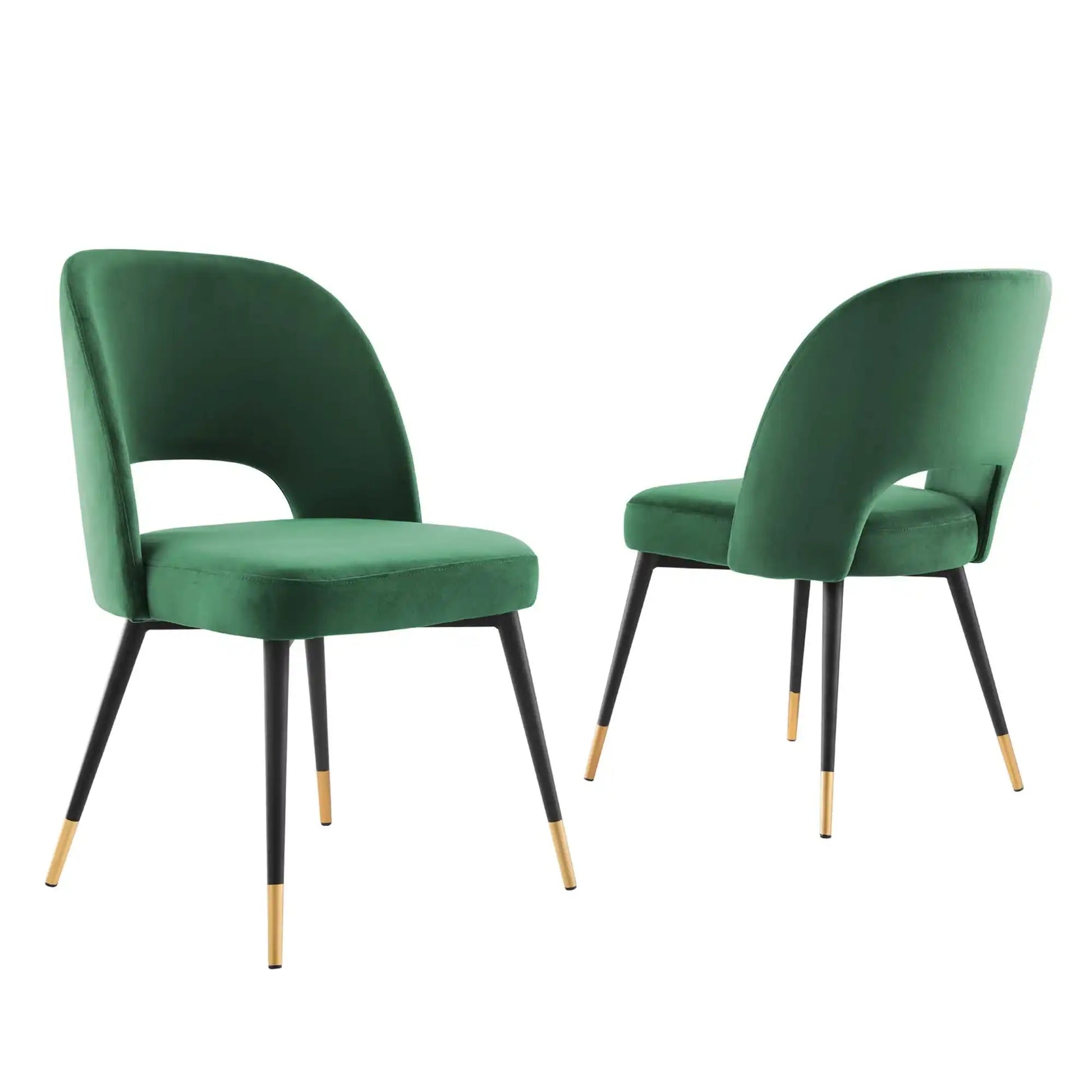 Rouse Performance Velvet Dining Side Chairs Set of 2 by Modway - Best Buy Furniture