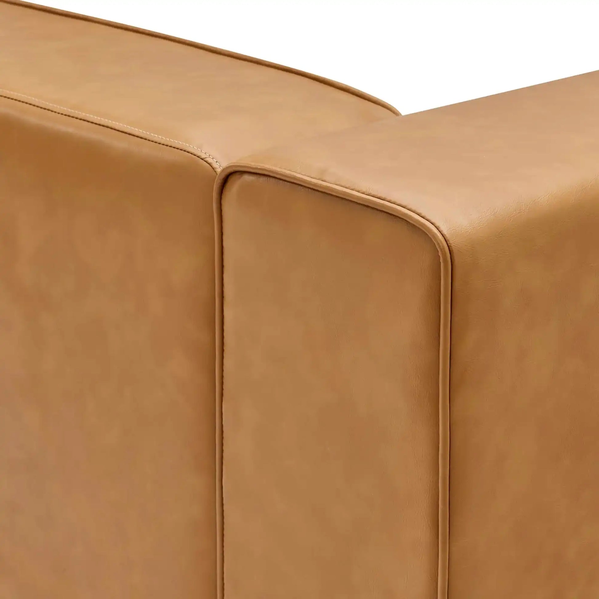 Mingle Vegan Leather Left-Arm Chair by Modway - Best Buy Furniture