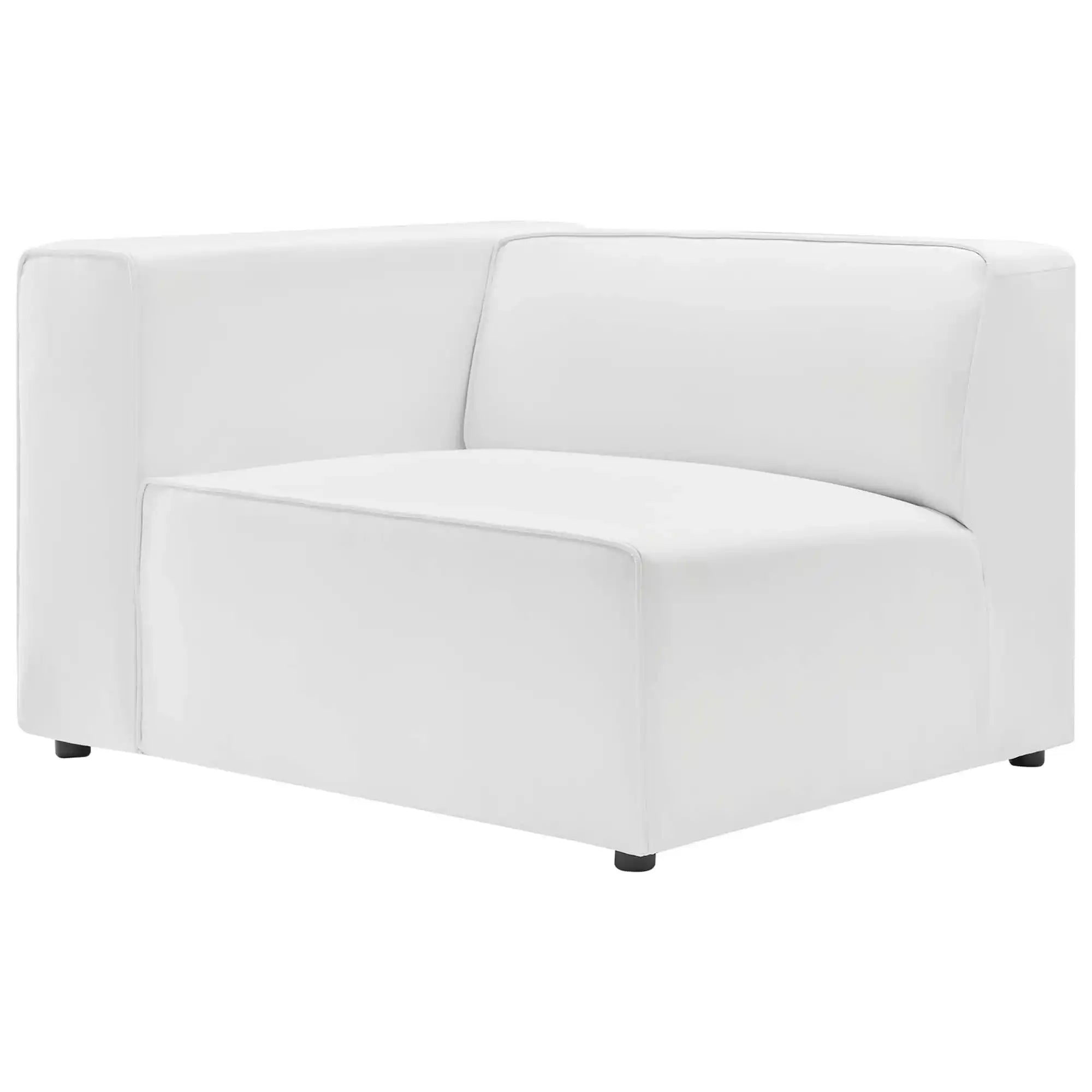 Mingle Vegan Leather Left-Arm Chair by Modway - Best Buy Furniture