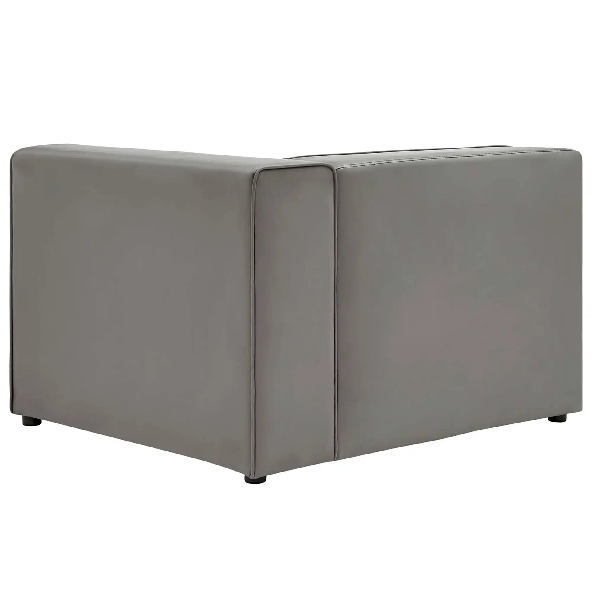 Mingle Vegan Leather Right-Arm Chair by Modway - Best Buy Furniture