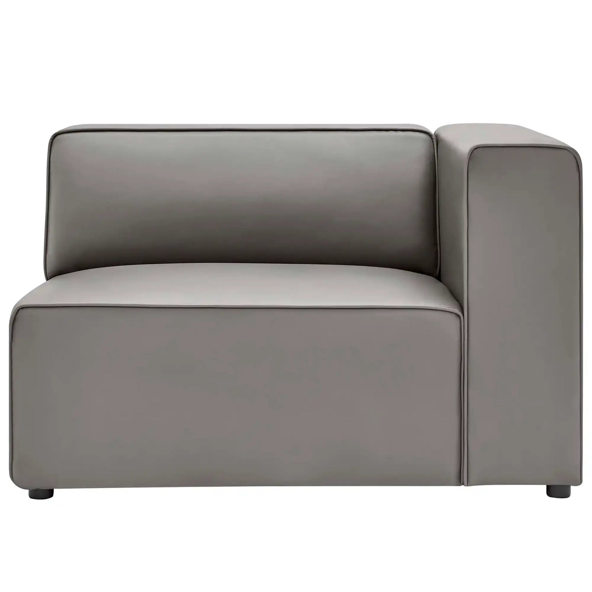 Mingle Vegan Leather Right-Arm Chair by Modway - Best Buy Furniture