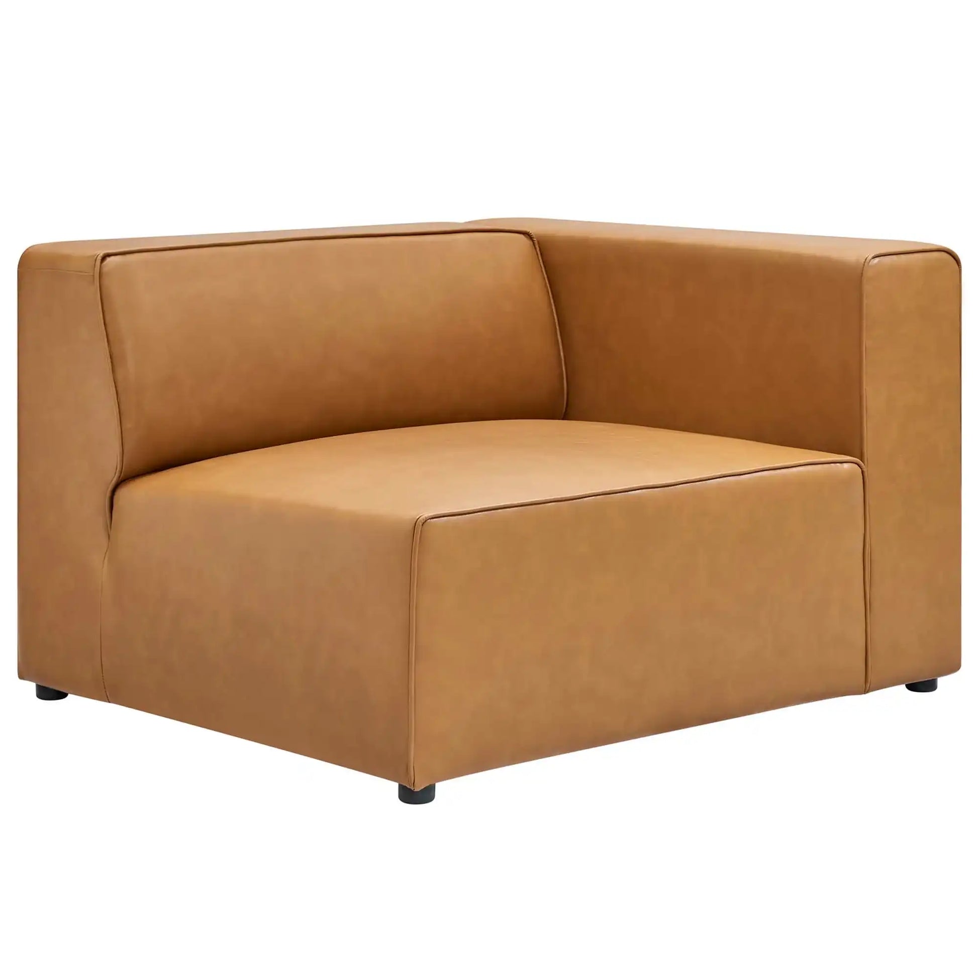 Mingle Vegan Leather Right-Arm Chair by Modway - Best Buy Furniture