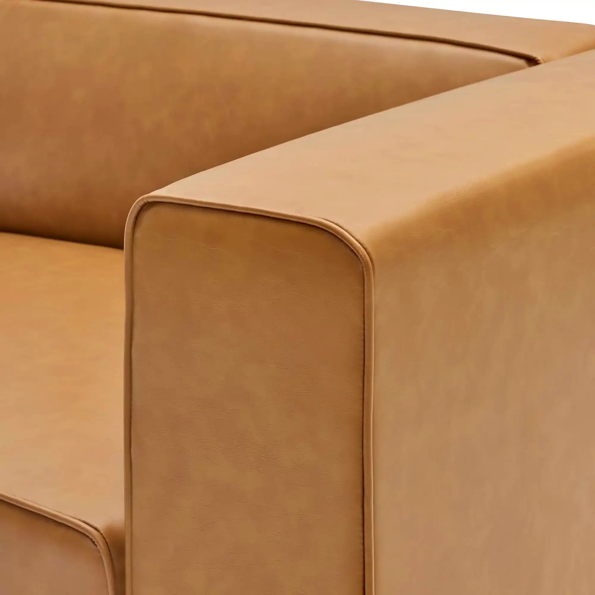 Mingle Vegan Leather Right-Arm Chair by Modway - Best Buy Furniture