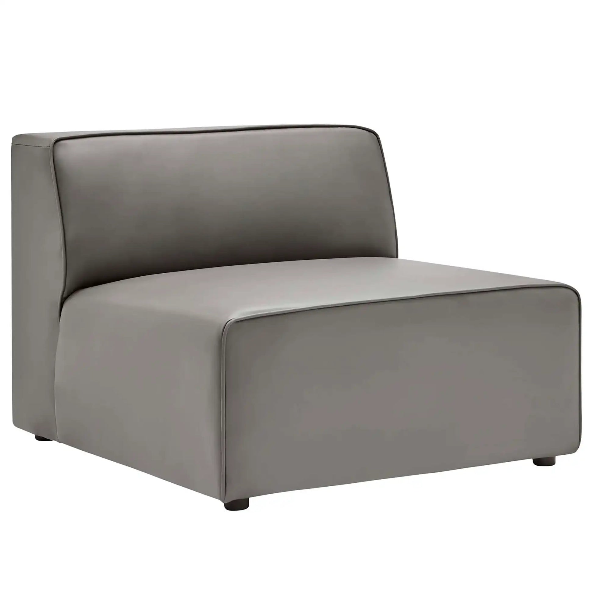 Mingle Vegan Leather Armless Chair by Modway - Best Buy Furniture