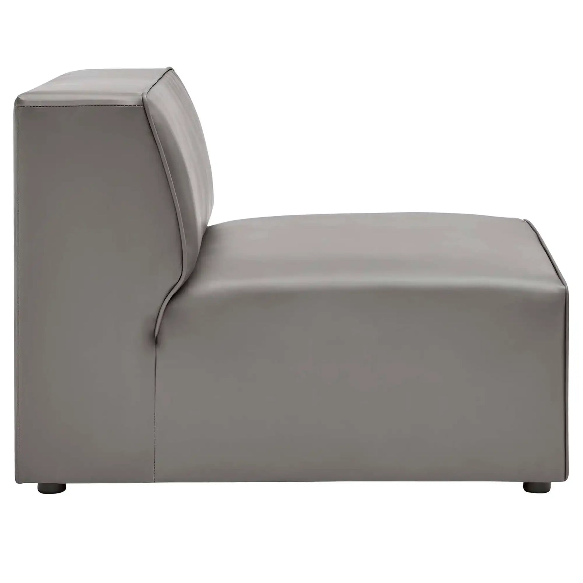 Mingle Vegan Leather Armless Chair by Modway - Best Buy Furniture