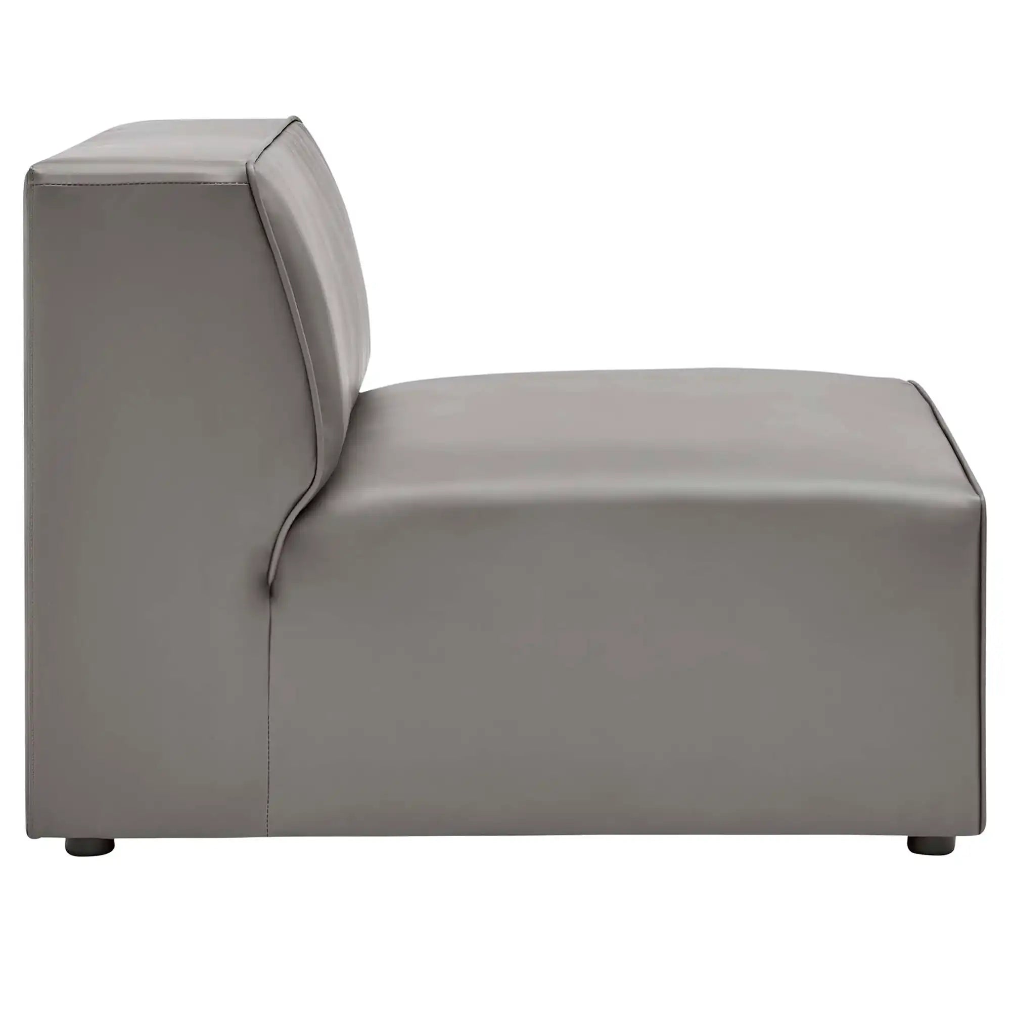 Mingle Vegan Leather Armless Chair by Modway - Best Buy Furniture