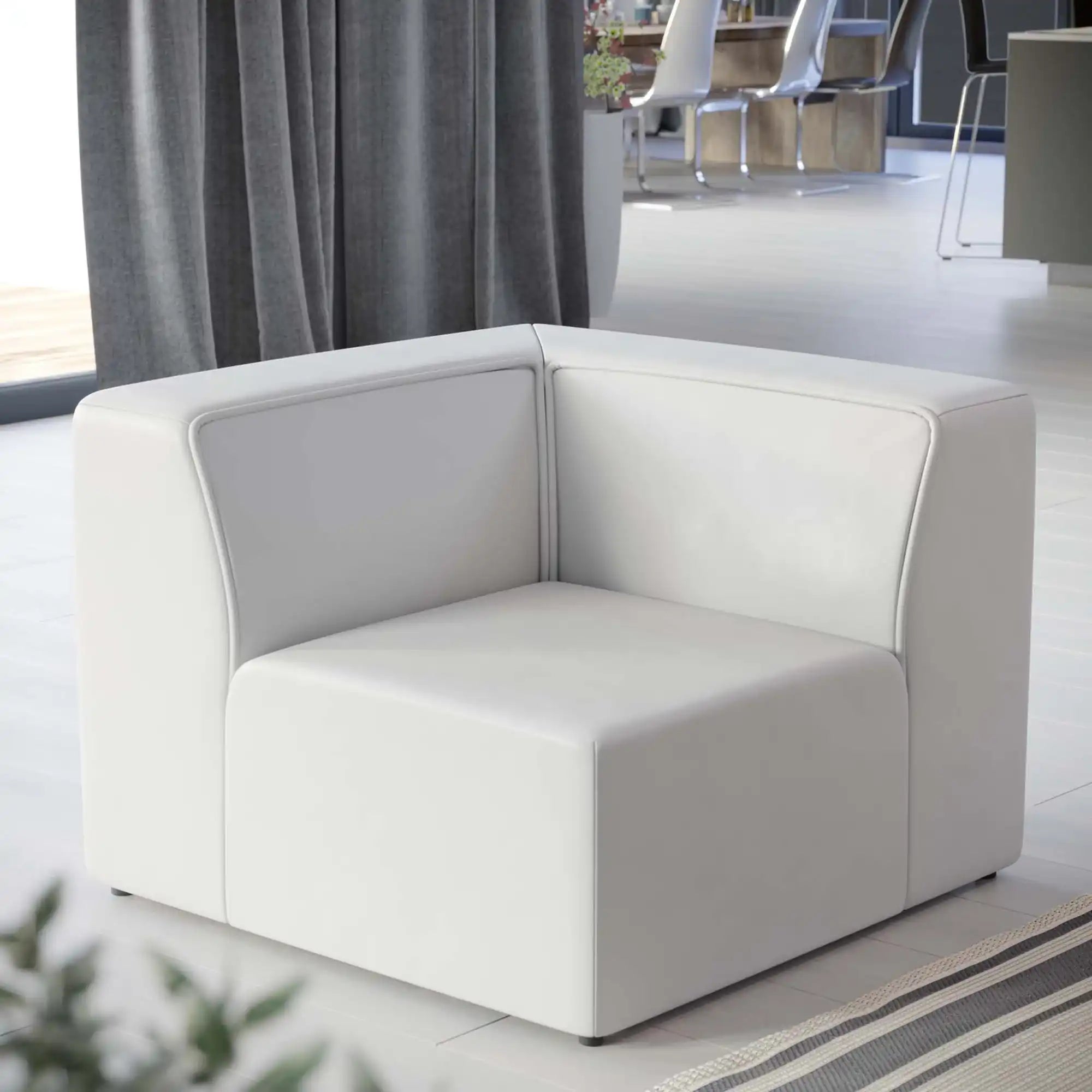 Mingle Vegan Leather Corner Chair by Modway - Best Buy Furniture