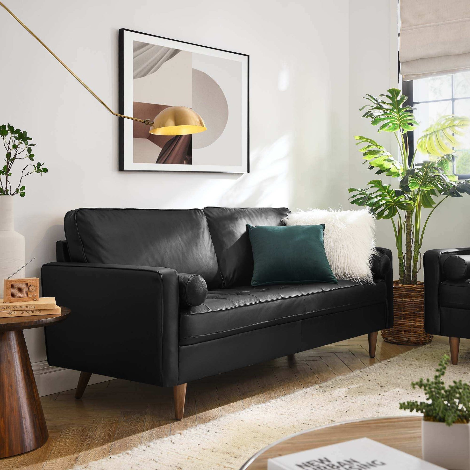 Valour Leather Sofa by Modway - Best Buy Furniture