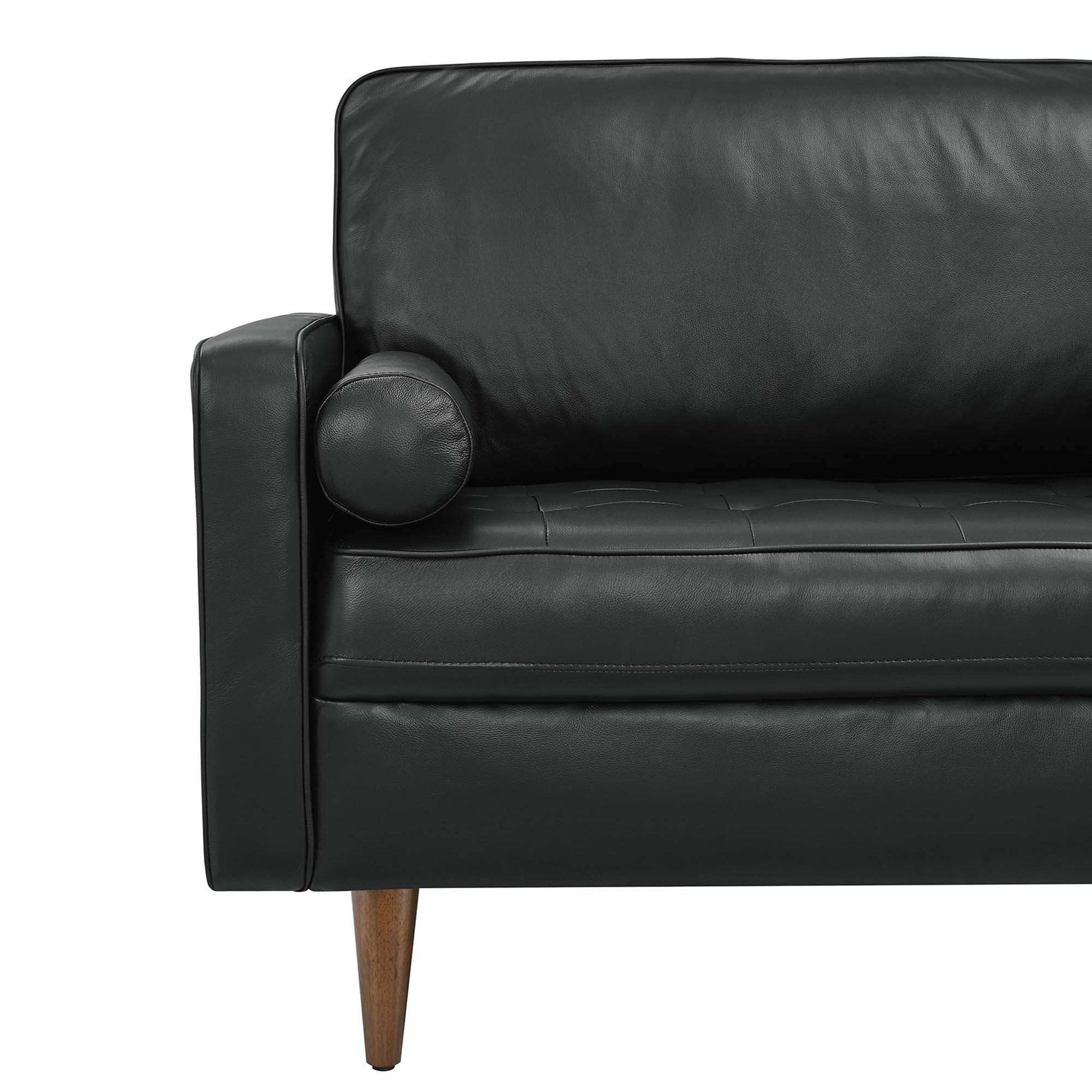Valour 81" Leather Sofa by Modway - Best Buy Furniture