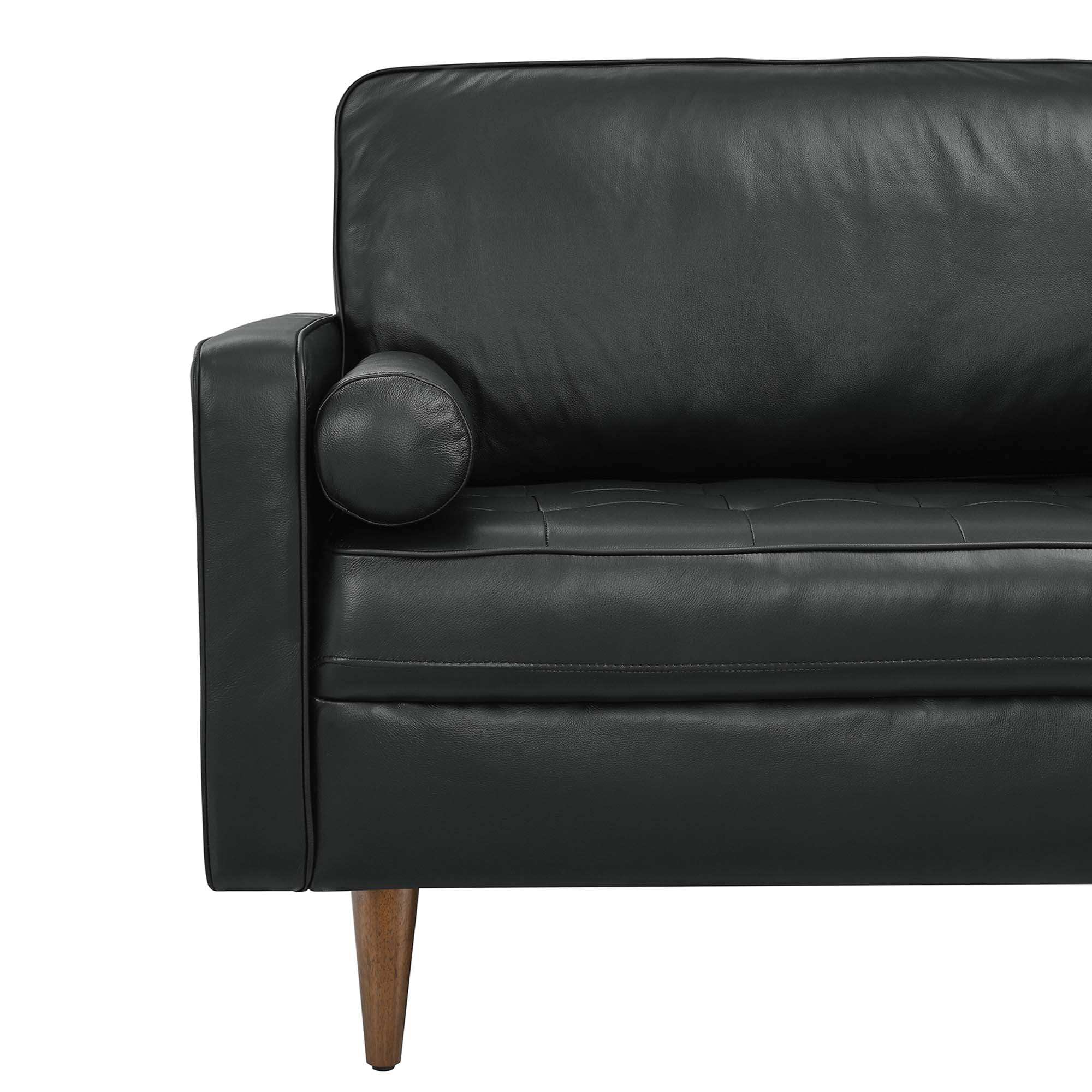 Valour 81" Leather Sofa by Modway - Best Buy Furniture