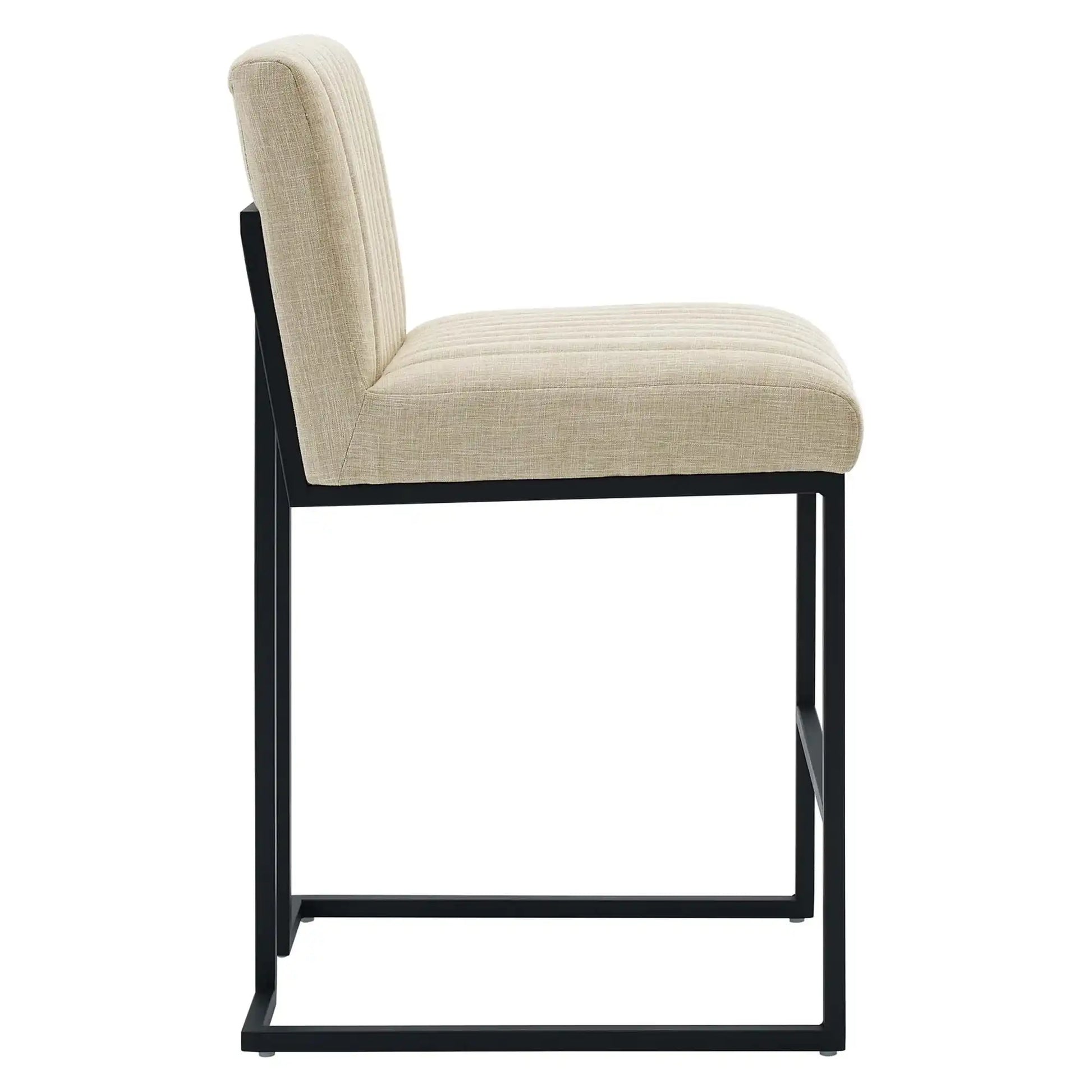 Indulge Channel Tufted Fabric Counter Stool by Modway - Best Buy Furniture