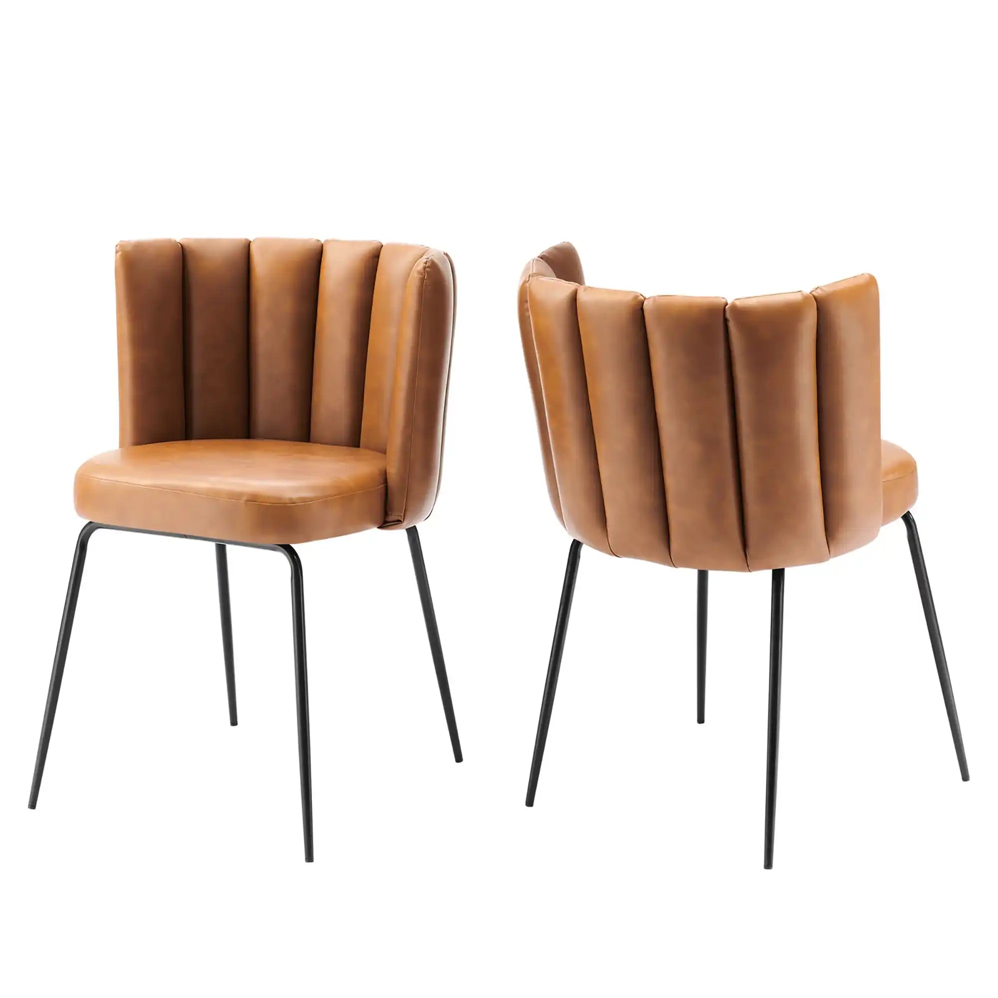 Virtue Vegan Leather Dining Chair Set of 2 by Modway - Best Buy Furniture