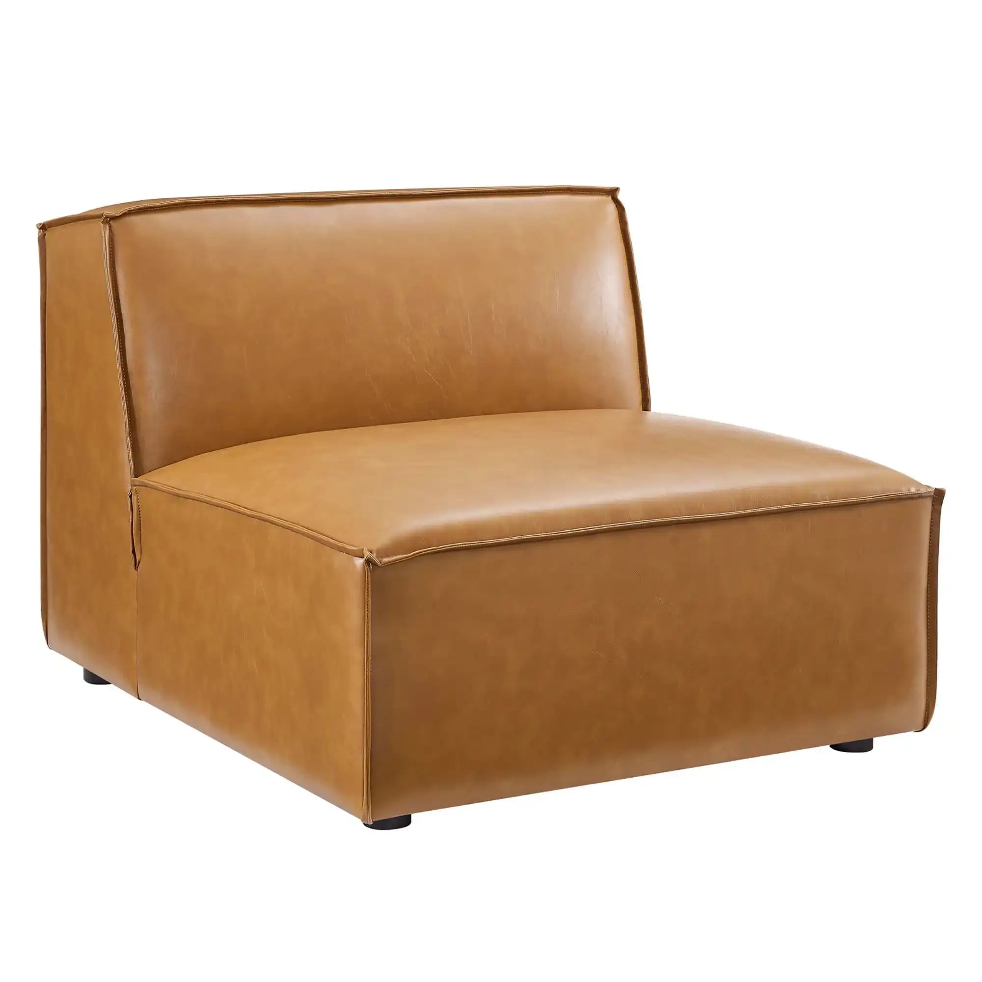 Restore 5-Piece Vegan Leather Sectional Sofa by Modway - Best Buy Furniture