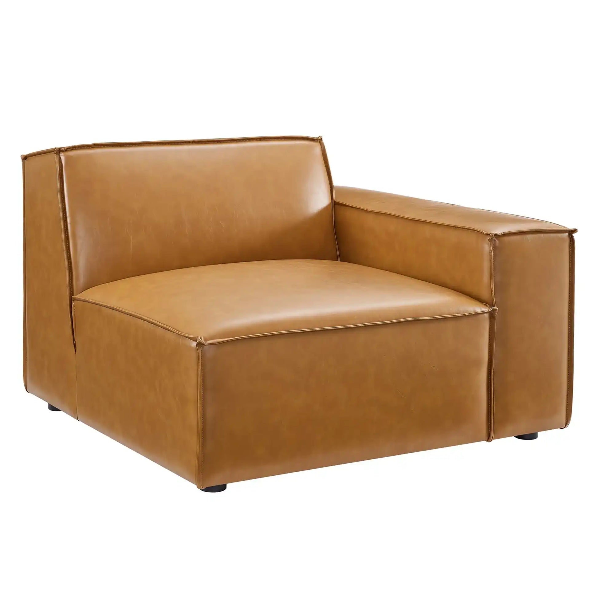 Restore 7-Piece Vegan Leather Sectional Sofa by Modway - Best Buy Furniture