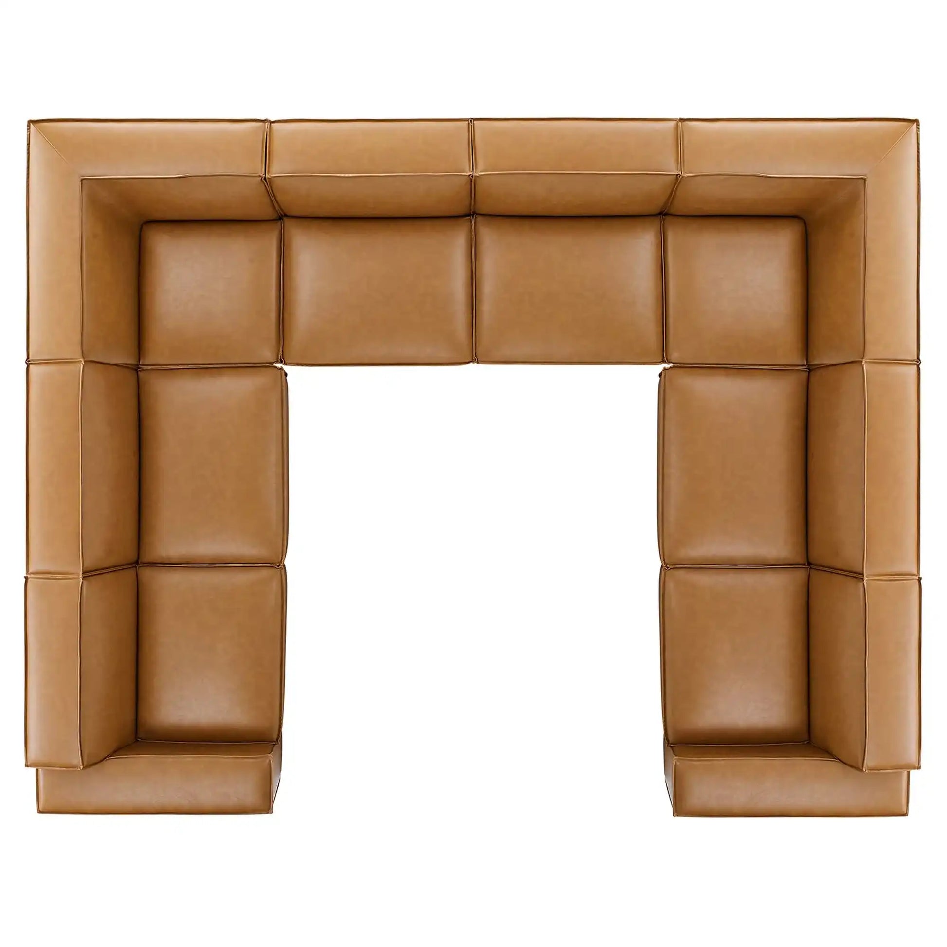 Restore 8-Piece Vegan Leather Sectional Sofa by Modway - Best Buy Furniture