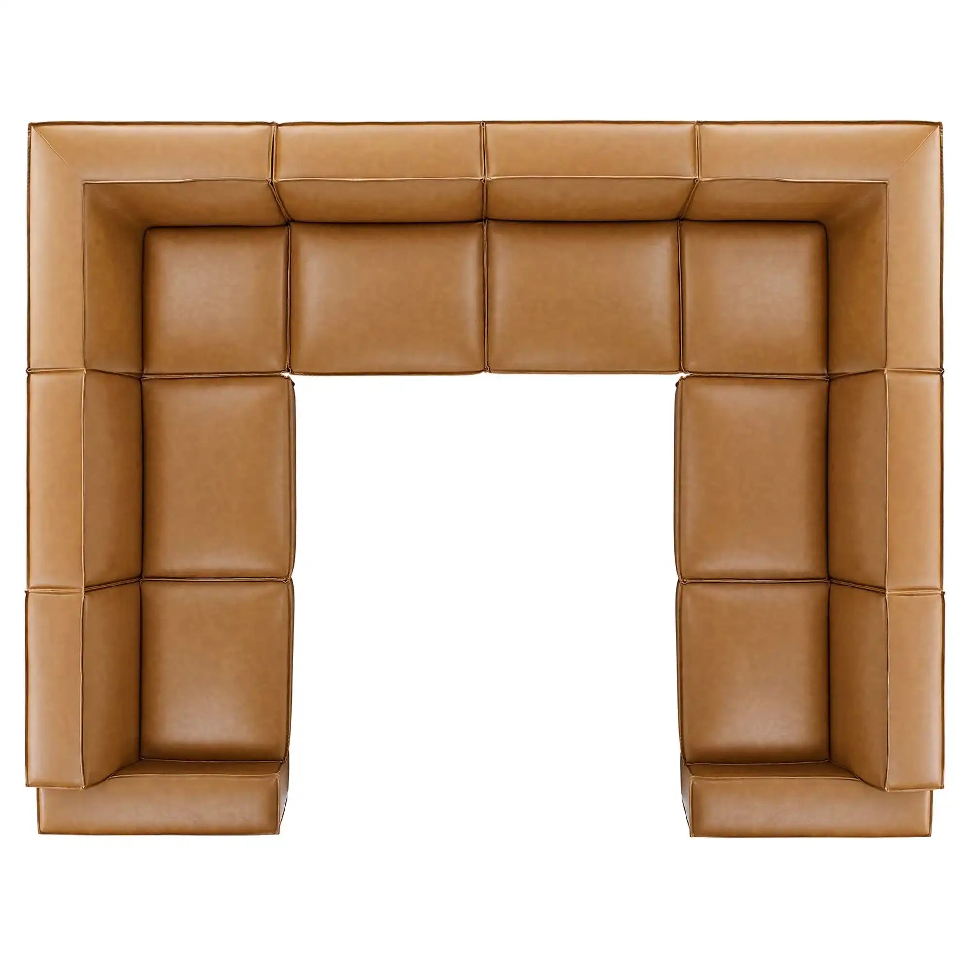 Restore 8-Piece Vegan Leather Sectional Sofa by Modway - Best Buy Furniture