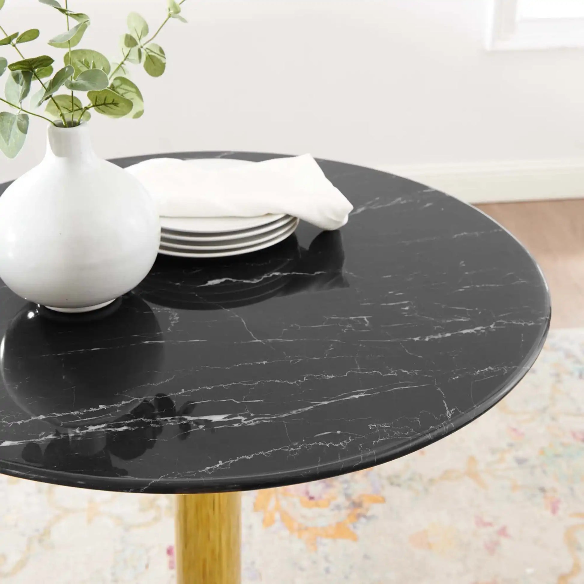 Verne 28" Artificial Marble Dining Table by Modway - Best Buy Furniture
