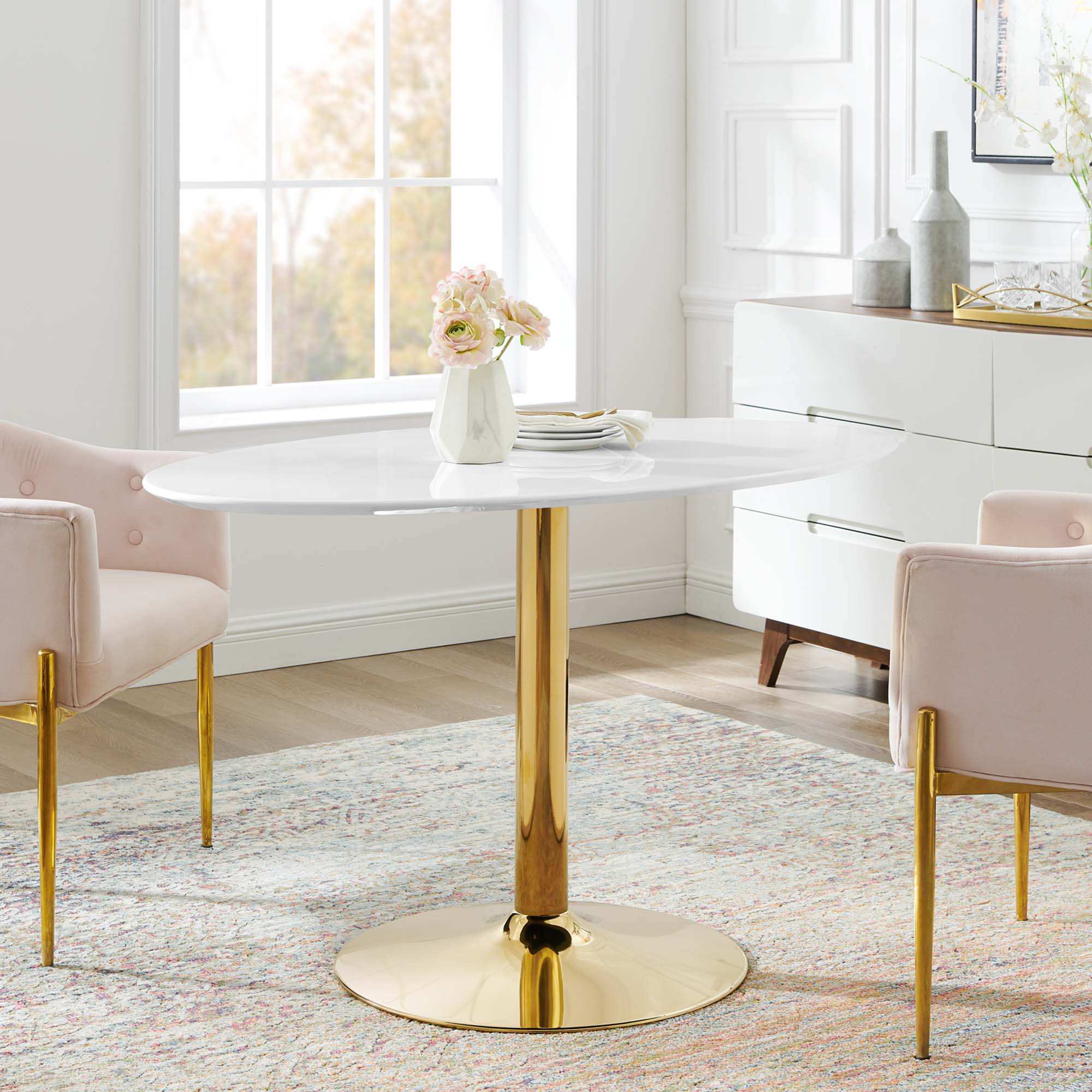 Verne 48" Oval Dining Table by Modway - Best Buy Furniture