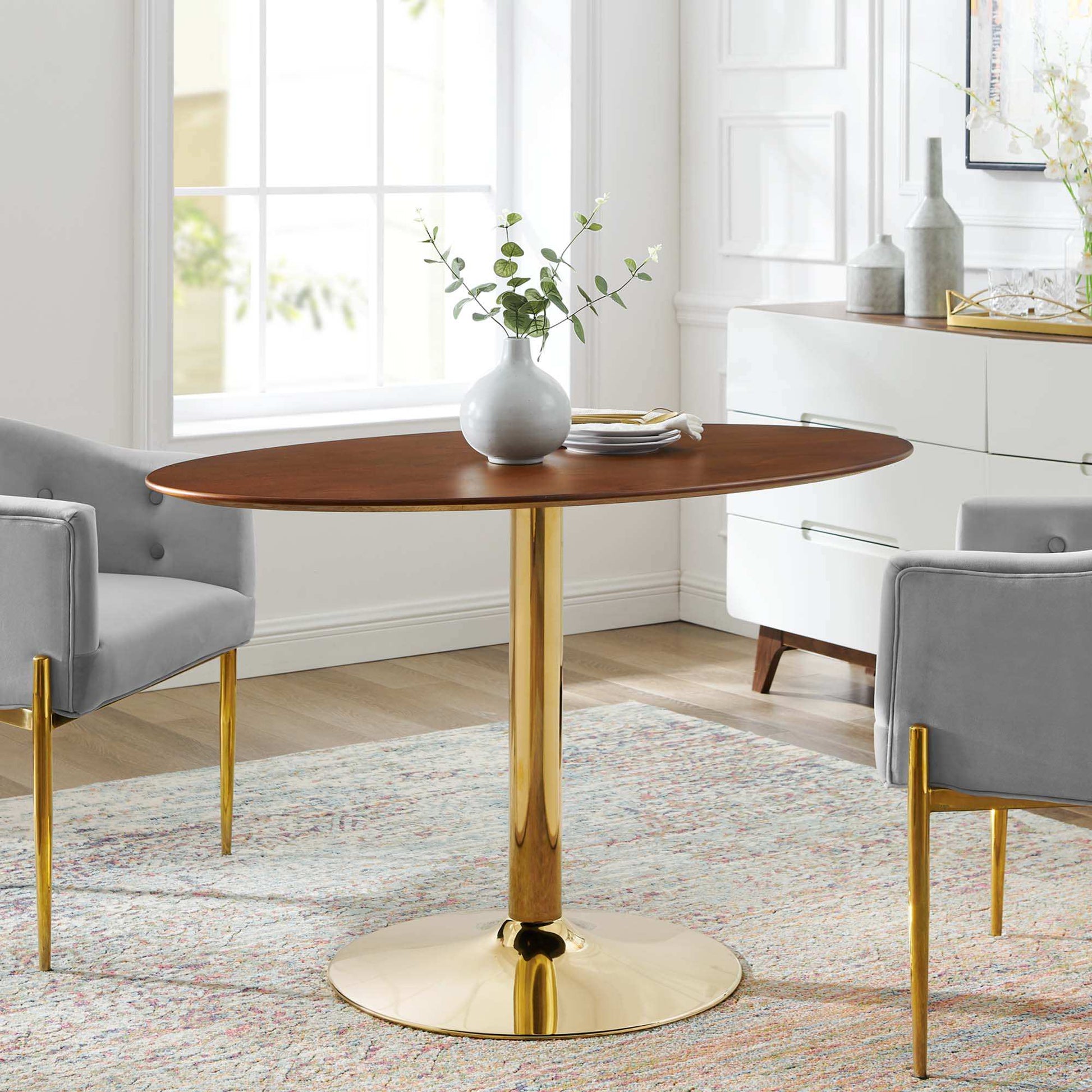 Verne 48" Oval Dining Table by Modway - Best Buy Furniture