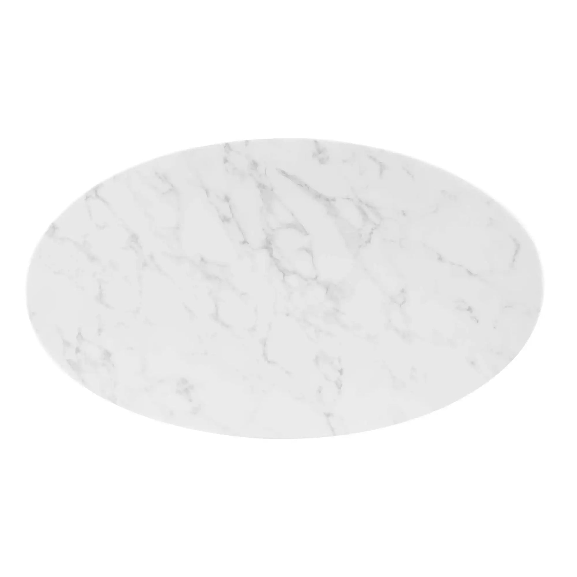 Verne 48" Oval Artificial Marble Dining Table by Modway - Best Buy Furniture