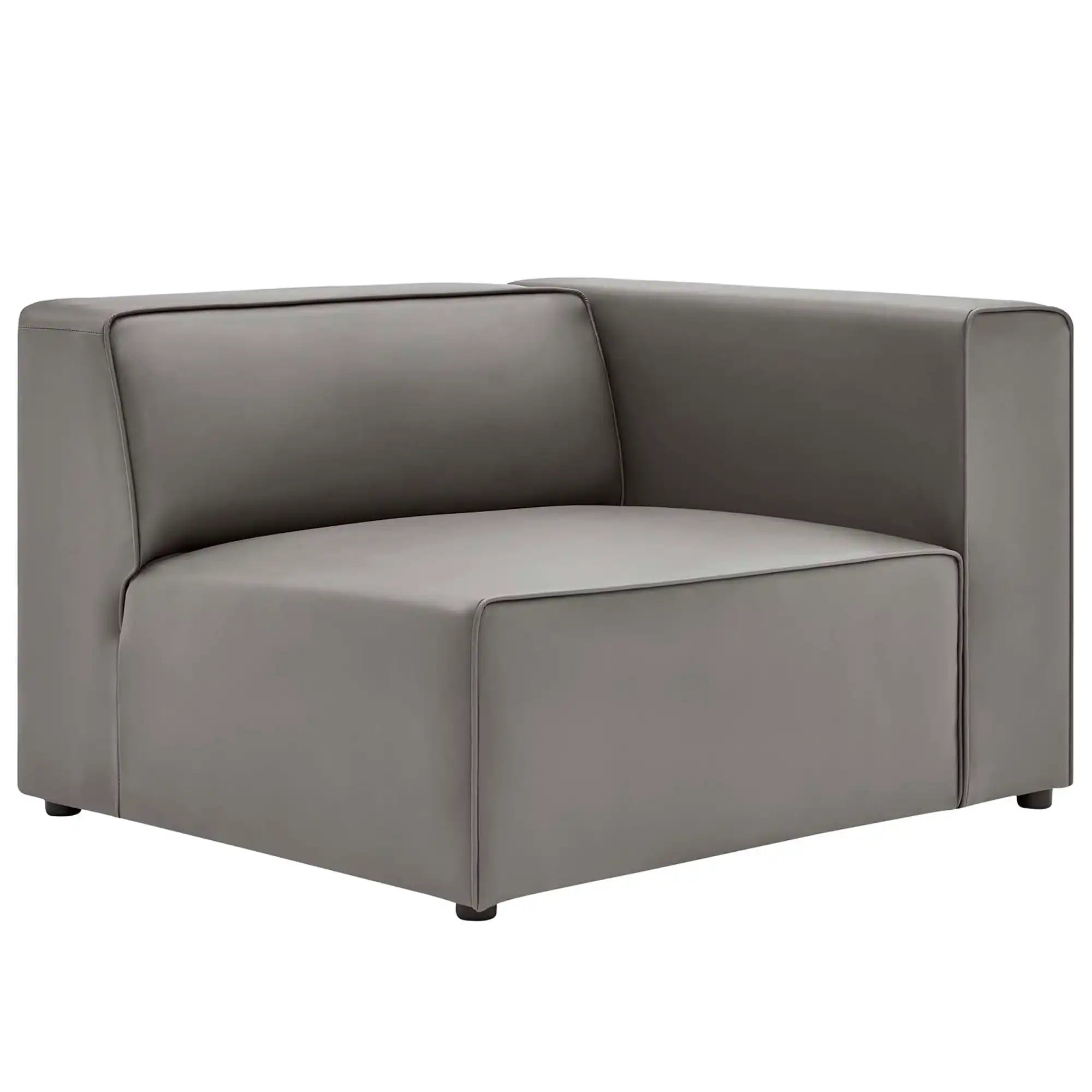 Mingle 2-Piece Vegan Leather Sectional Sofa Loveseat by Modway - Best Buy Furniture