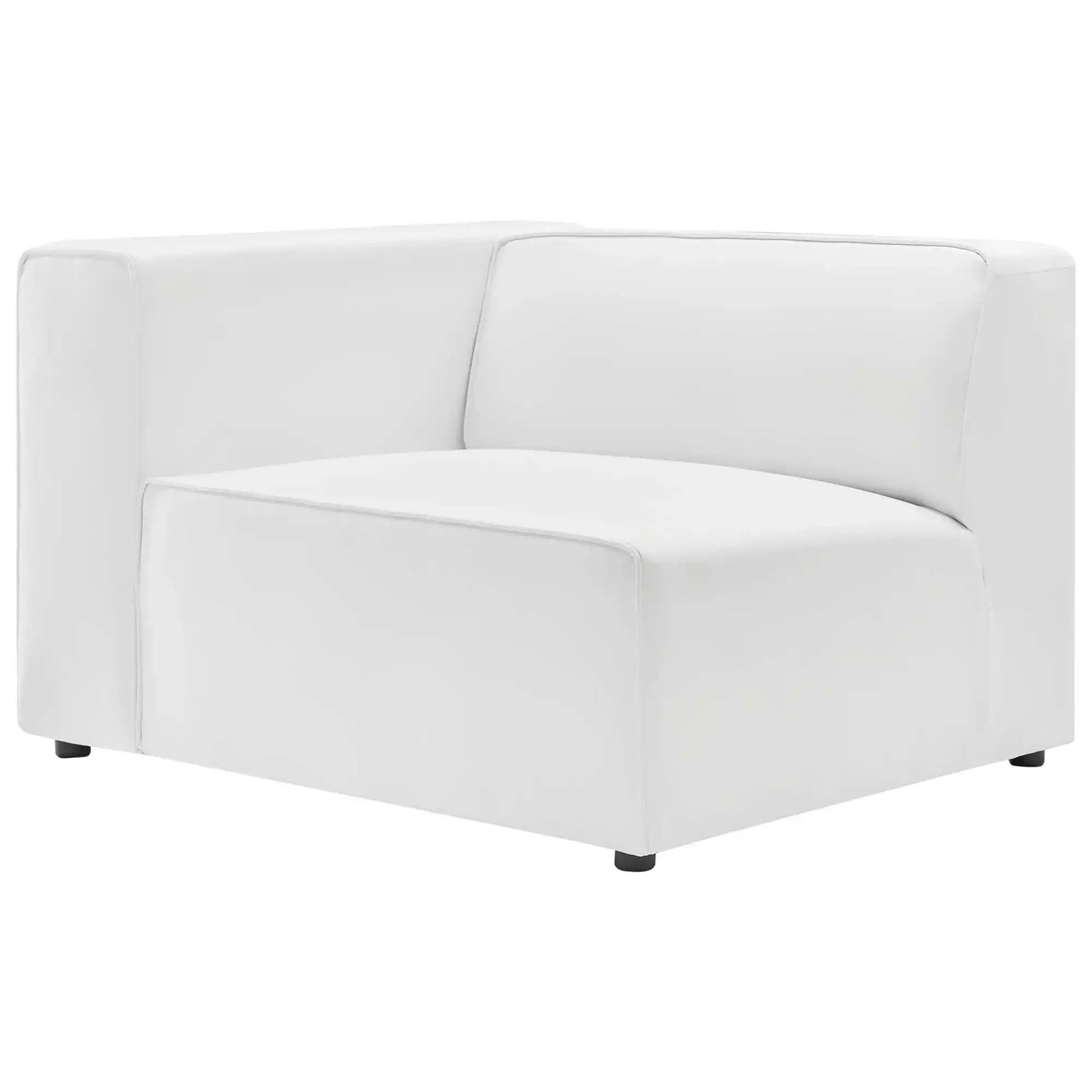 Mingle 2-Piece Vegan Leather Sectional Sofa Loveseat by Modway - Best Buy Furniture