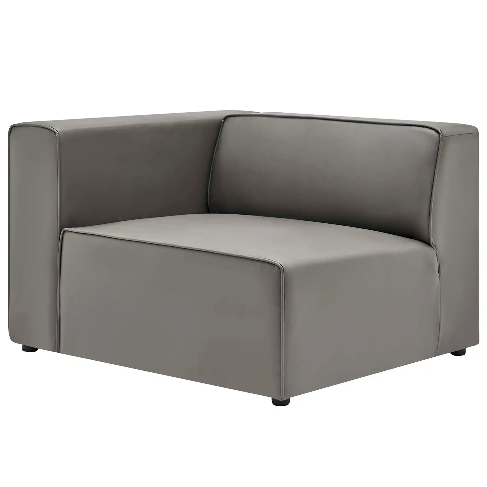 Mingle 3-Piece Vegan Leather Sectional Sofa by Modway - Best Buy Furniture