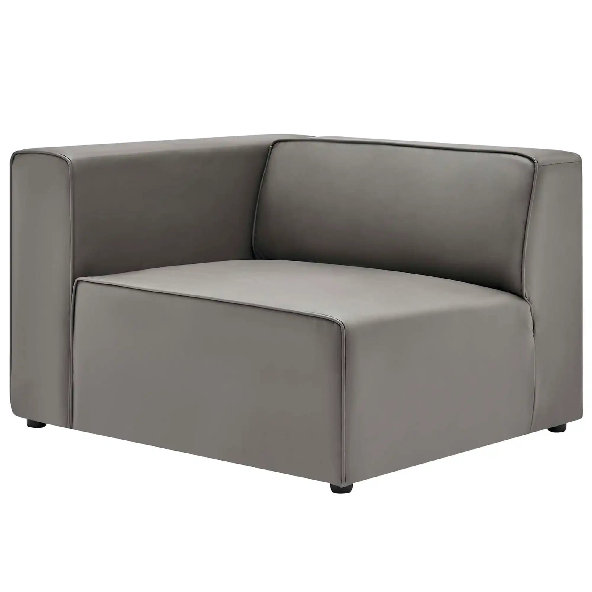 Mingle 3-Piece Vegan Leather Sectional Sofa by Modway - Best Buy Furniture