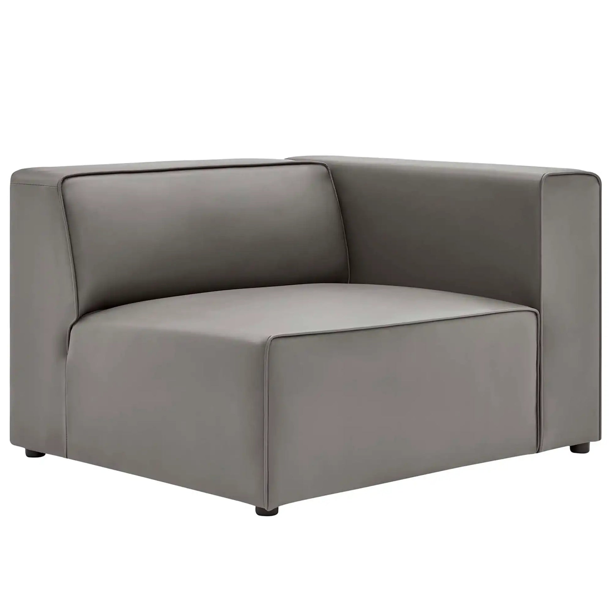 Mingle 3-Piece Vegan Leather Sectional Sofa by Modway - Best Buy Furniture