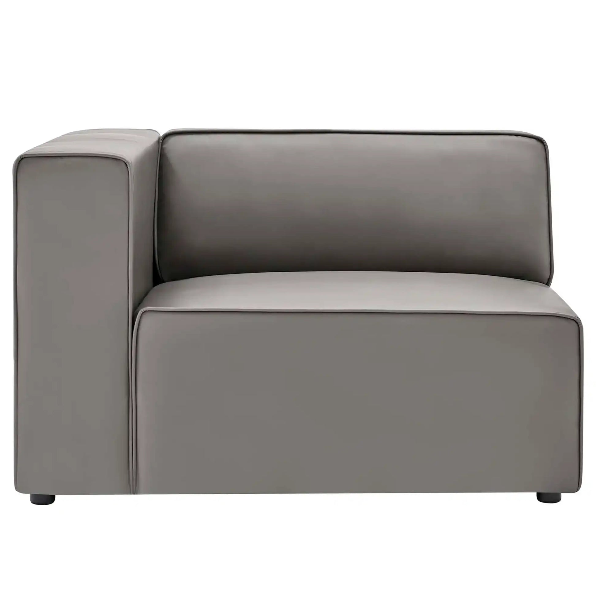Mingle 4-Piece Vegan Leather Sectional Sofa by Modway - Best Buy Furniture
