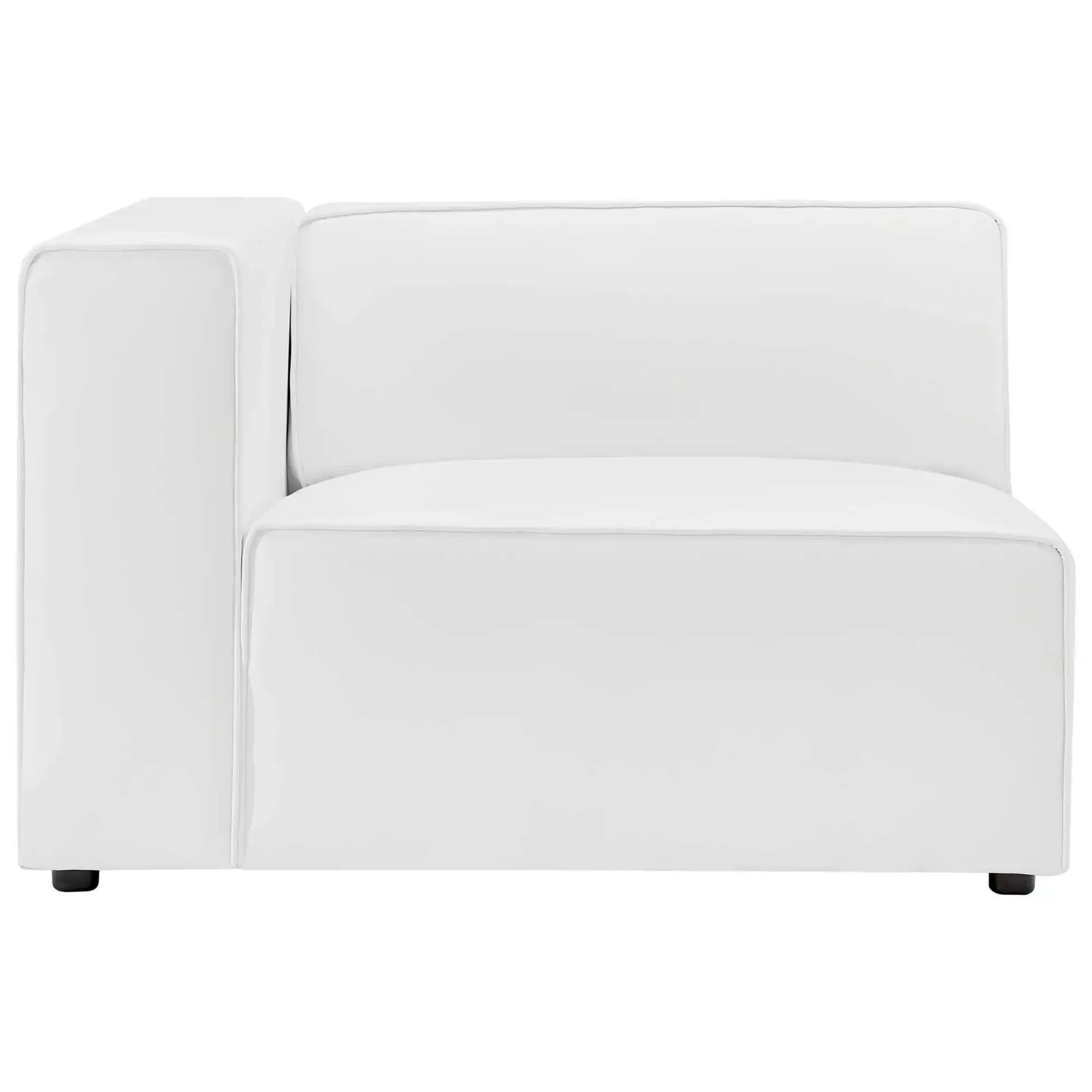 Mingle 5-Piece Vegan Leather Sectional Sofa by Modway - Best Buy Furniture