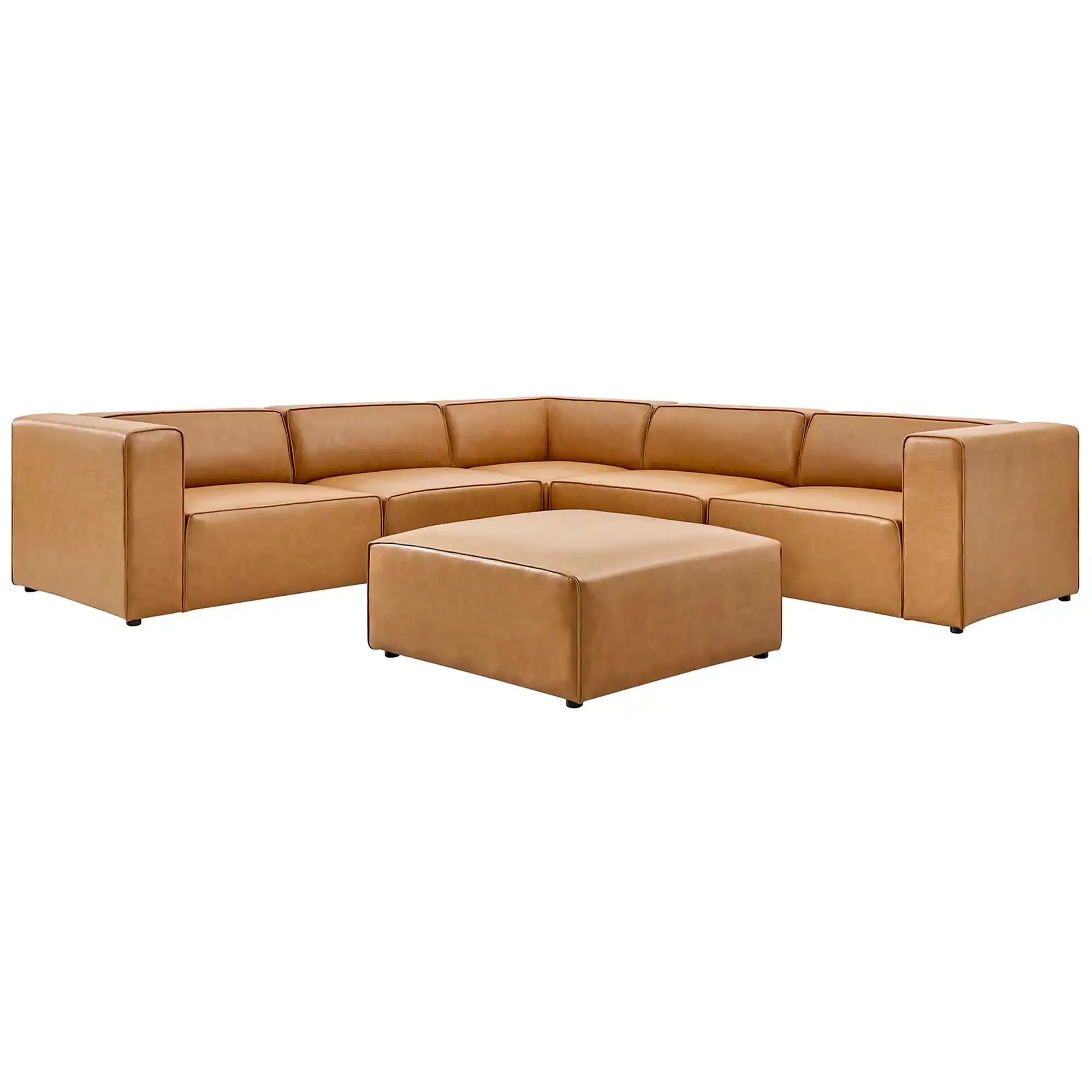 Mingle 6-Piece Vegan Leather Furniture Set by Modway - Best Buy Furniture