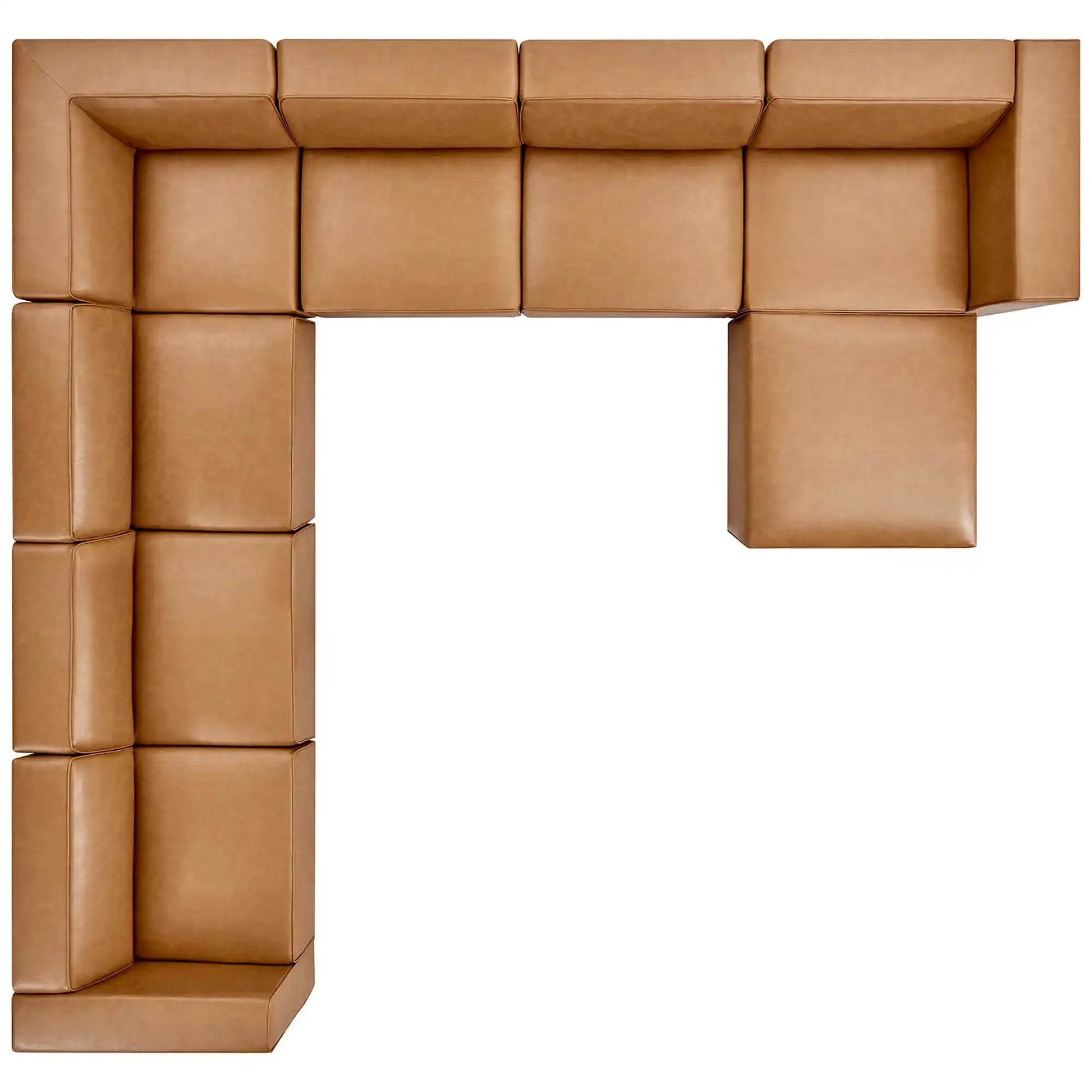 Mingle 8-Piece Vegan Leather Sectional Sofa Set by Modway - Best Buy Furniture