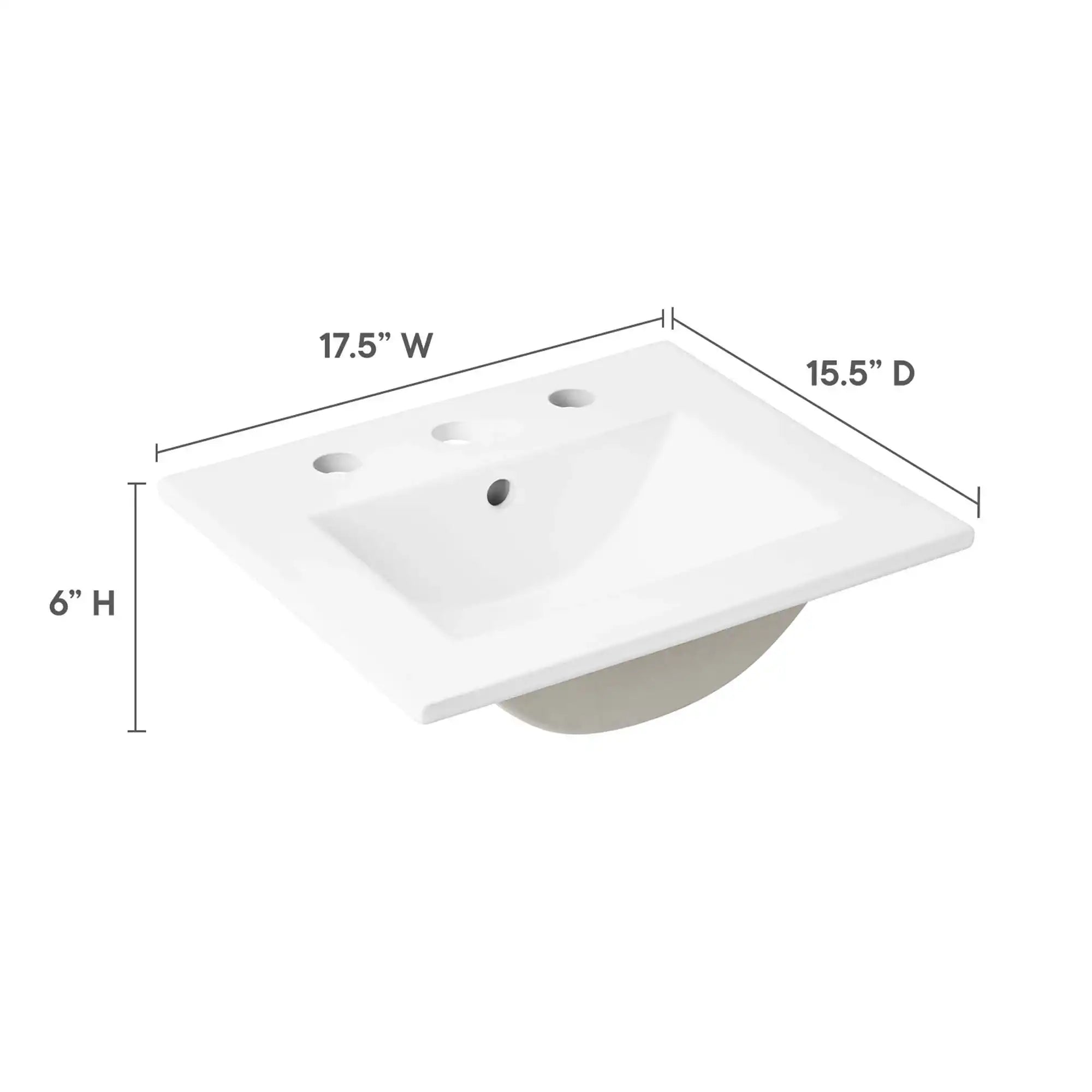 Cayman 18" Bathroom Sink by Modway - Best Buy Furniture