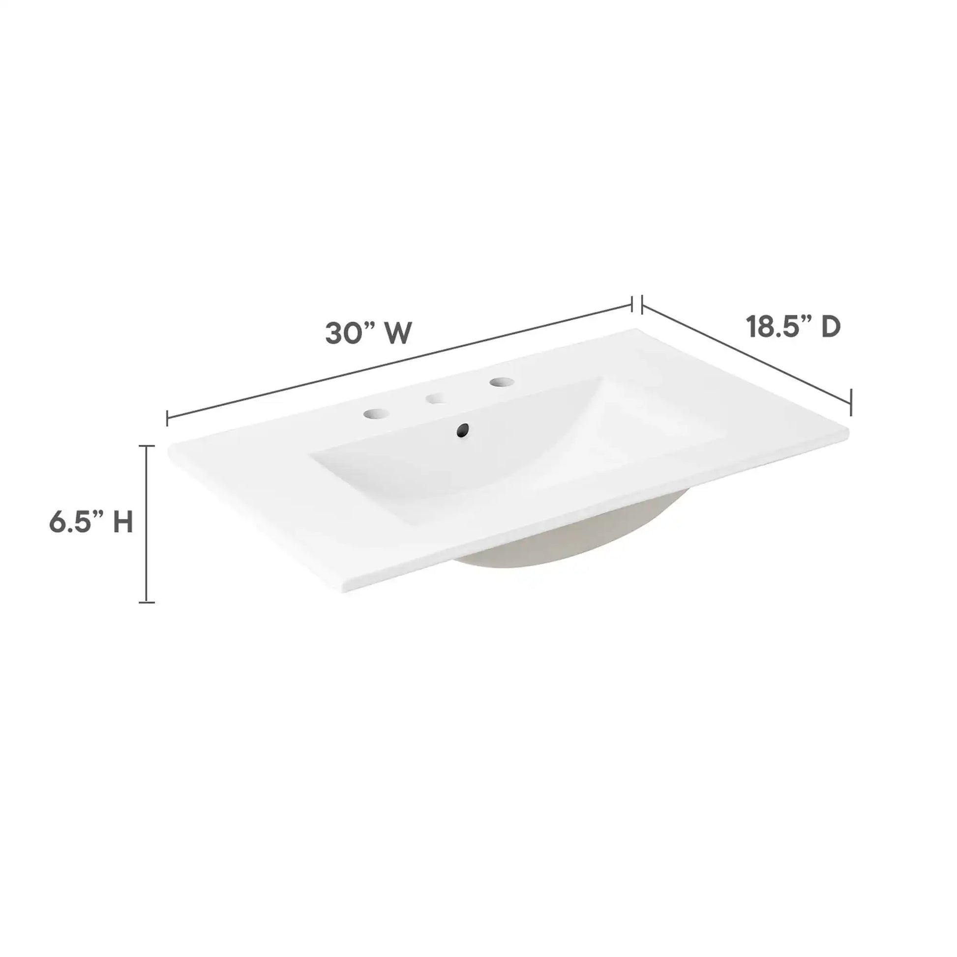 Cayman 30" Bathroom Sink by Modway - Best Buy Furniture