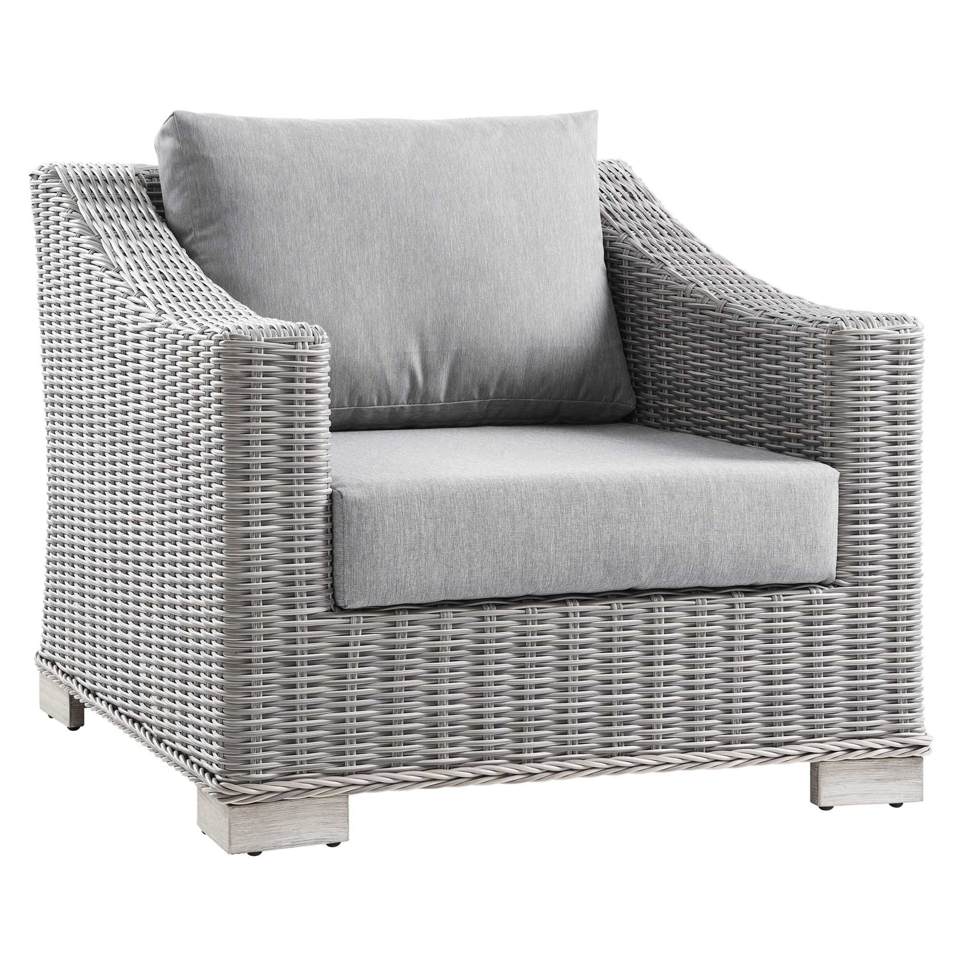 Conway Outdoor Patio Wicker Rattan Armchair by Modway - Best Buy Furniture